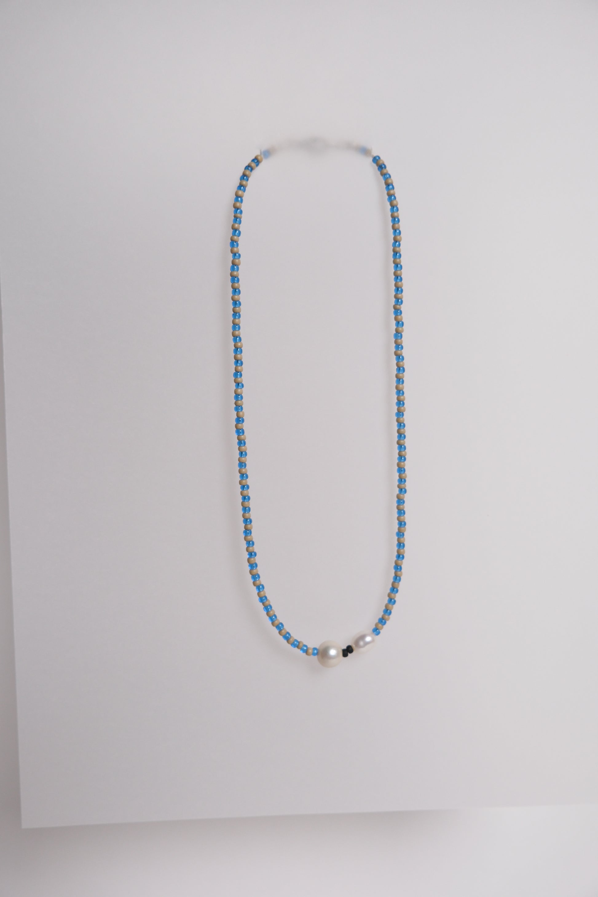 No. 12 Necklace - Blue/Sand