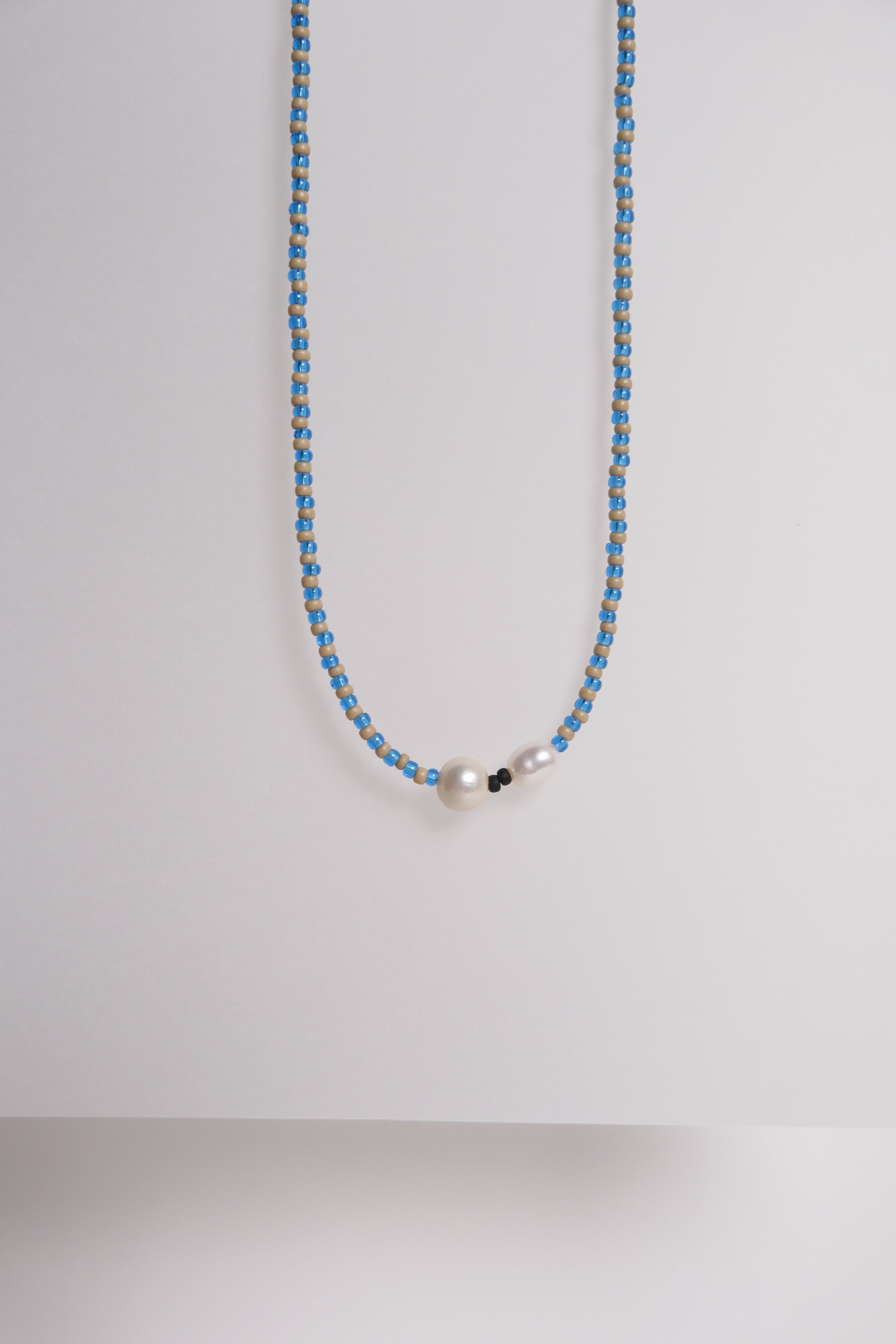 No. 12 Necklace - Blue/Sand