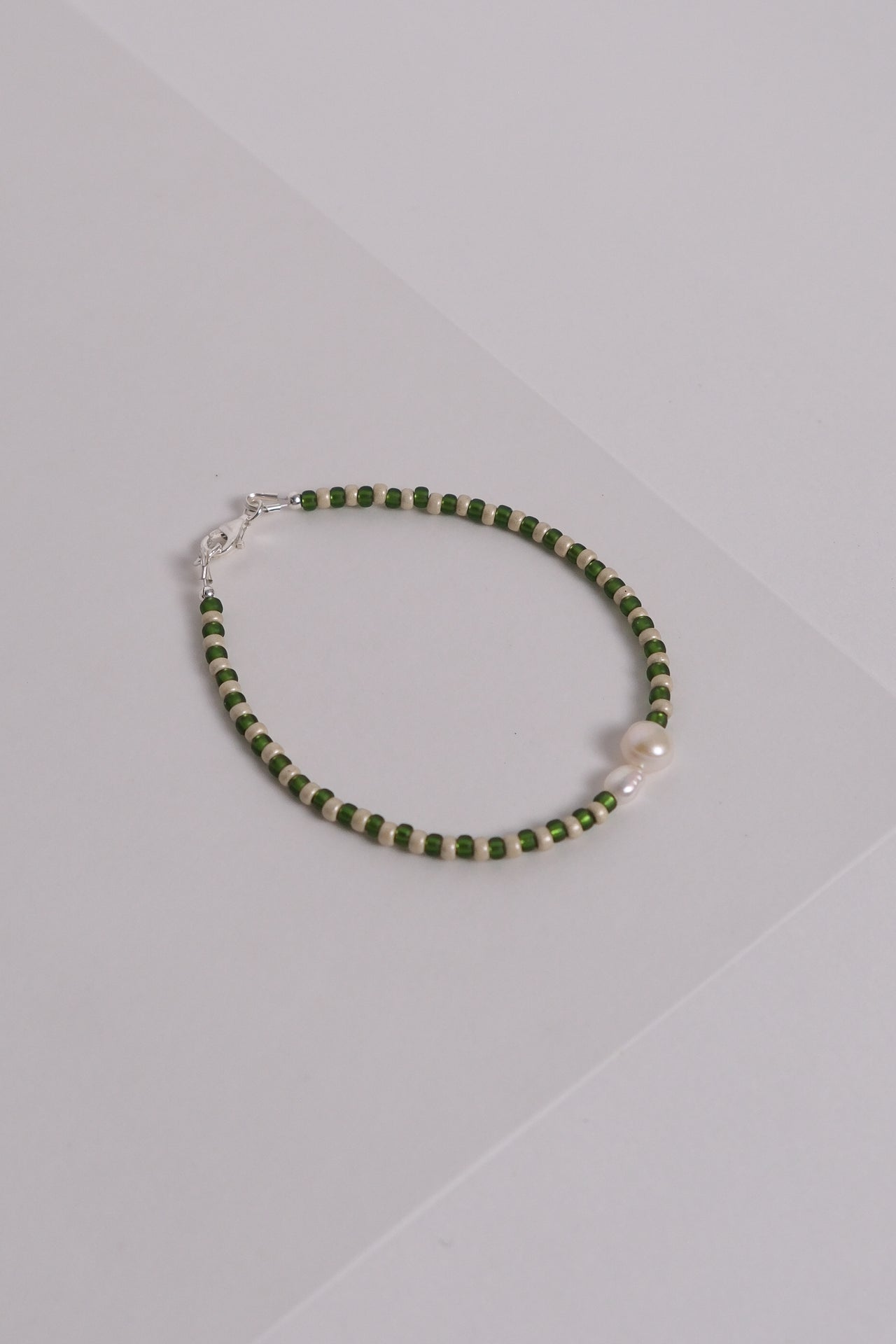 No. 12 Bracelet - Green/sand