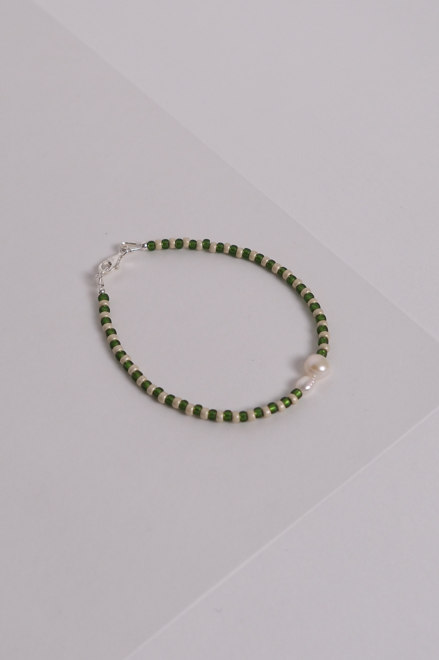 No. 12 Bracelet - Green/sand