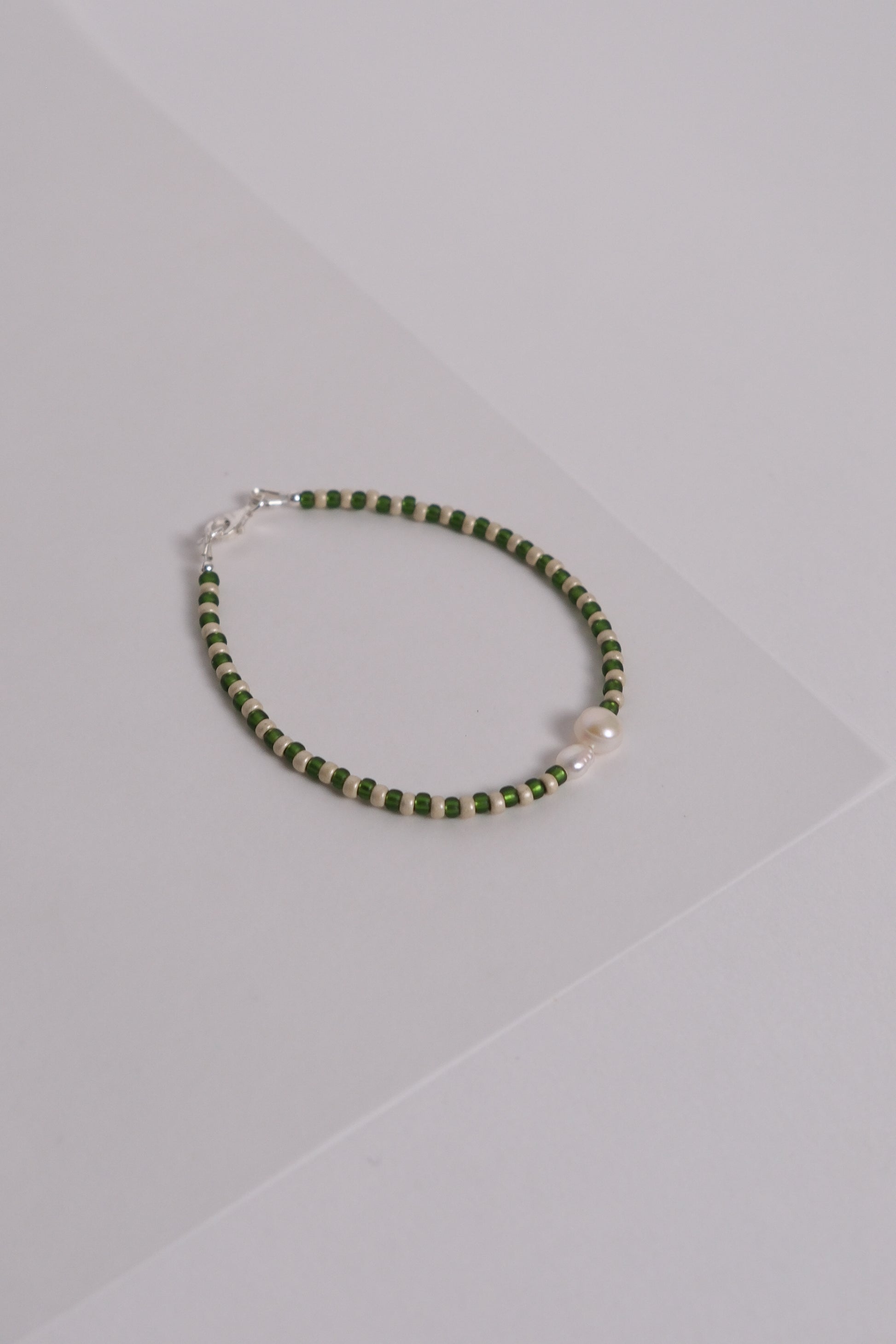No. 12 Bracelet - Green/sand