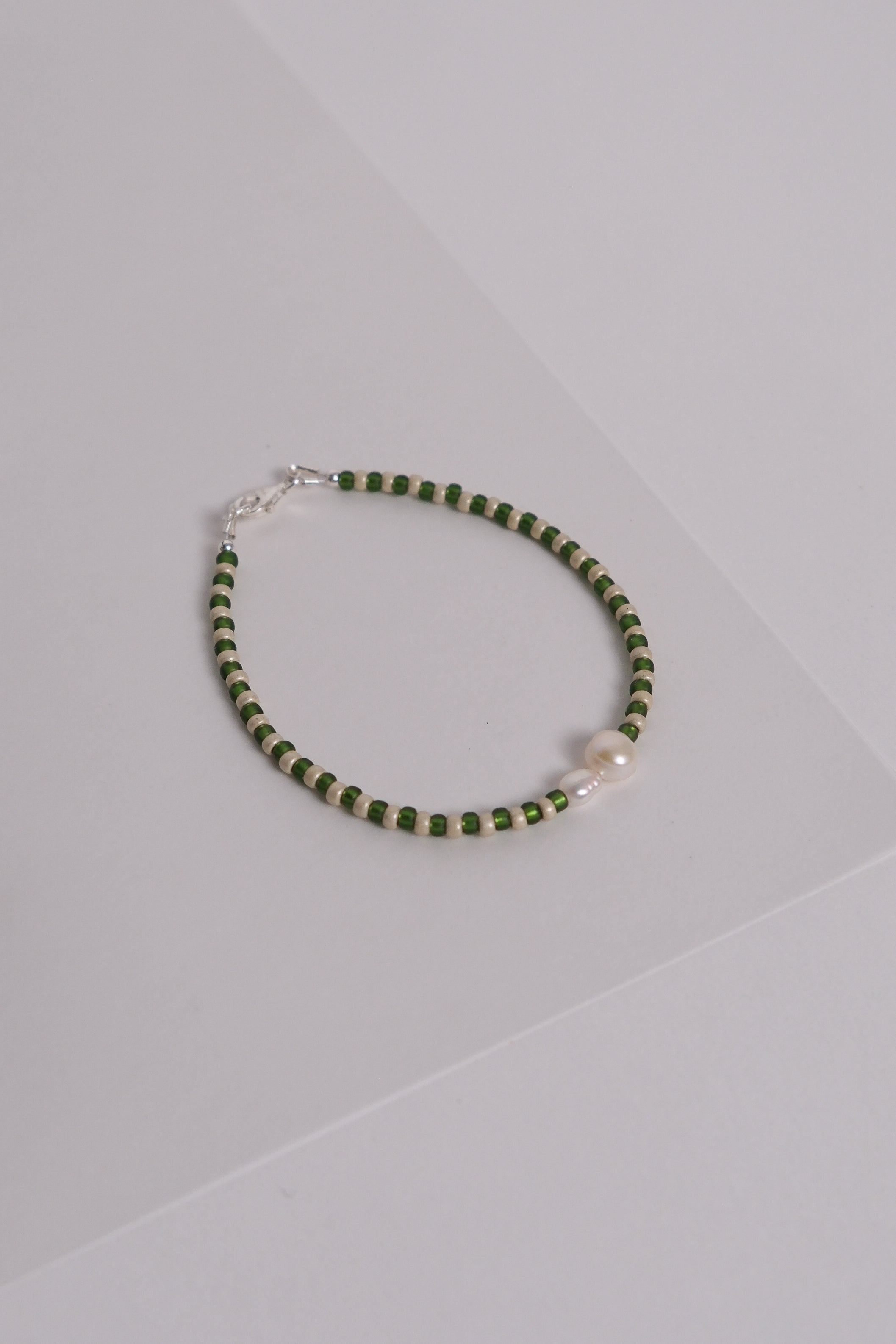 No. 12 Bracelet - Green/sand