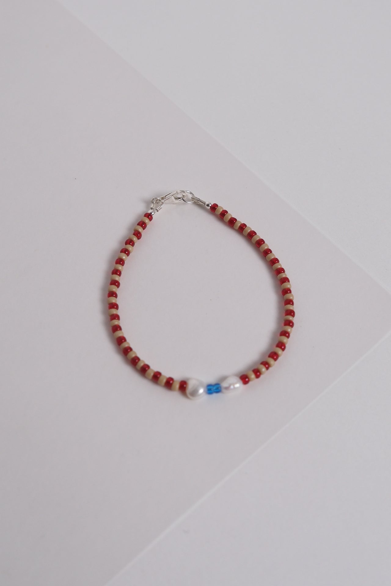 No. 12 Bracelet - Cherry/sand