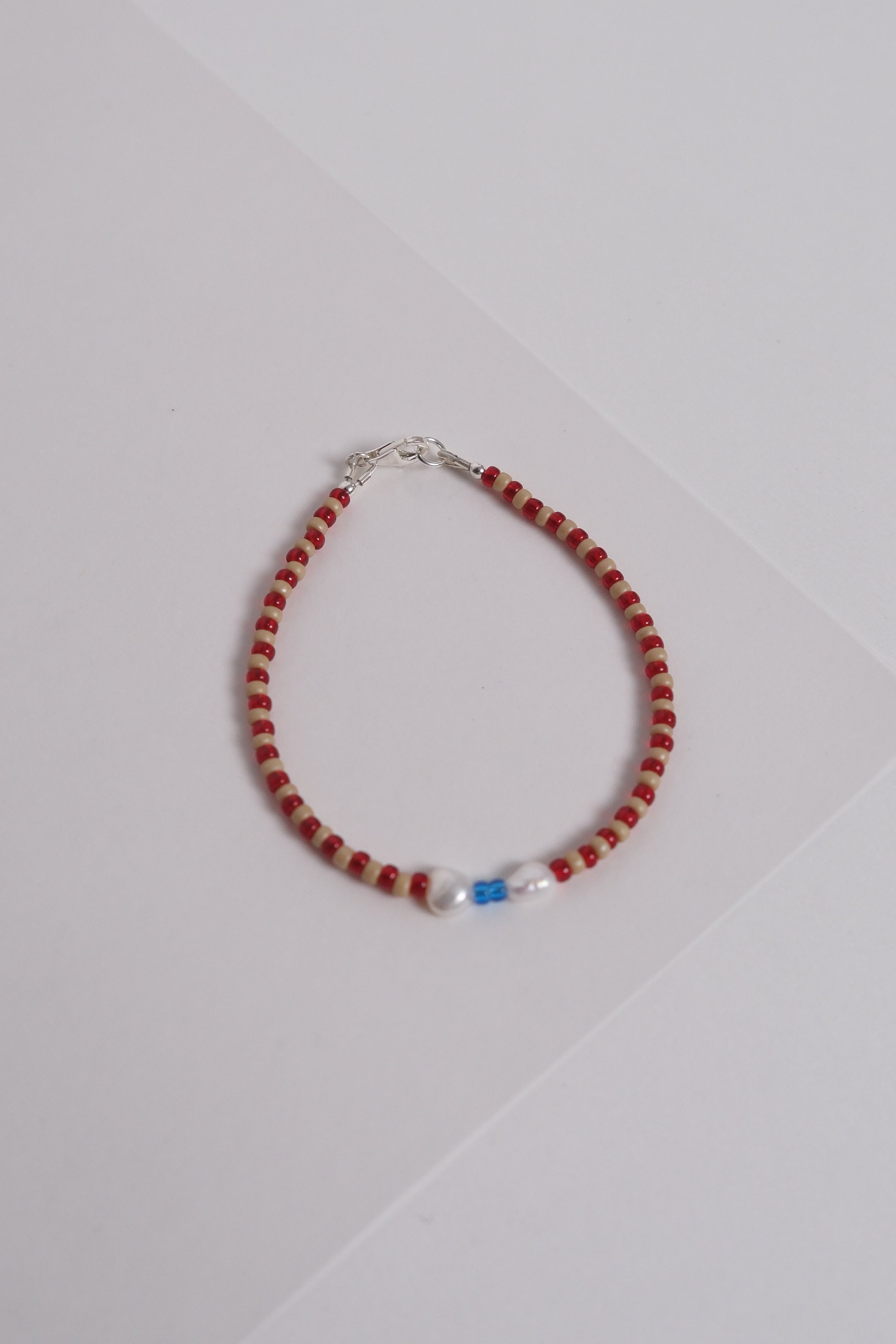 No. 12 Bracelet - Cherry/sand