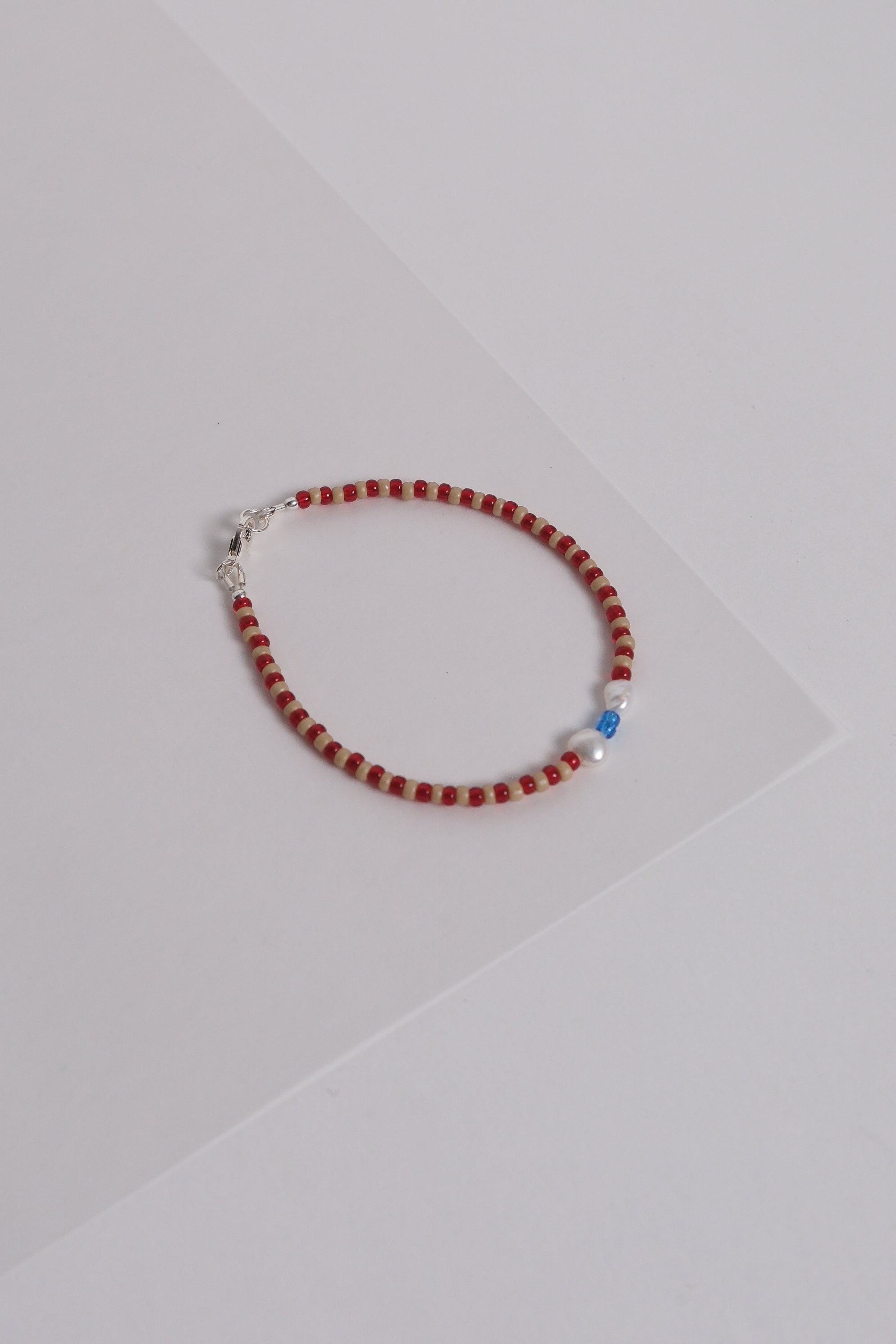 No. 12 Bracelet - Cherry/sand