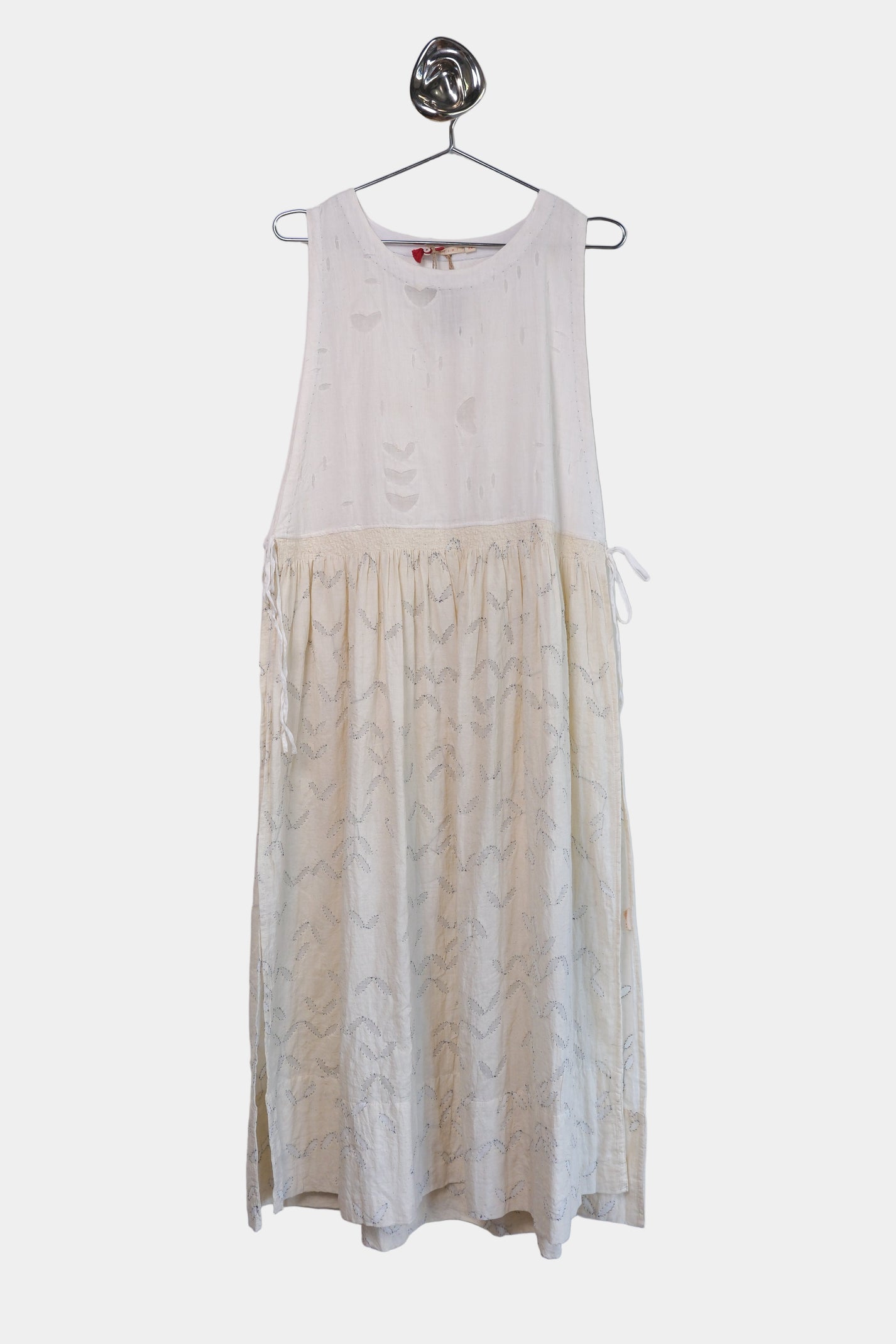 Cream Barmer appliqué Dress