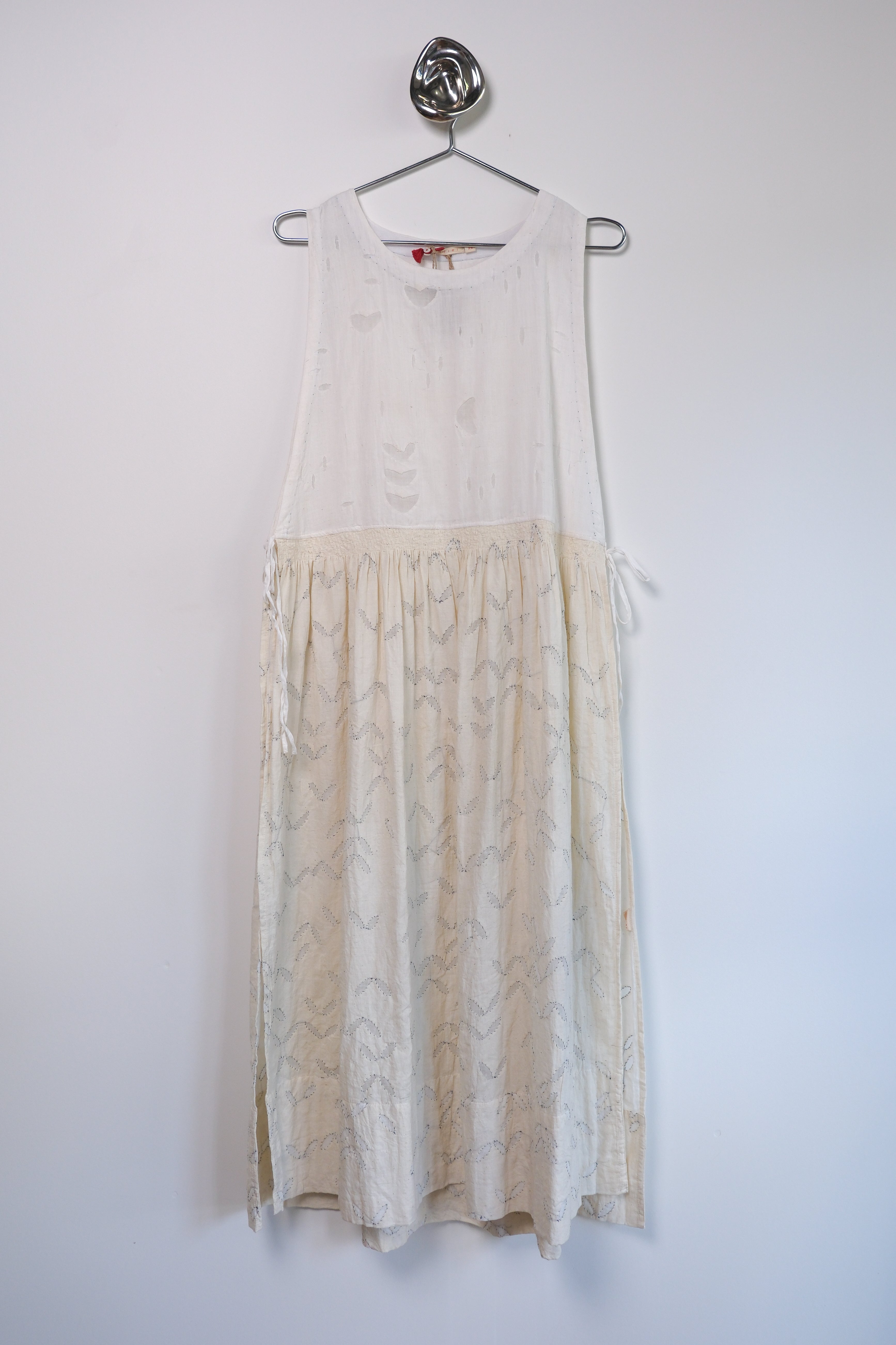 Cream Barmer appliqué Dress