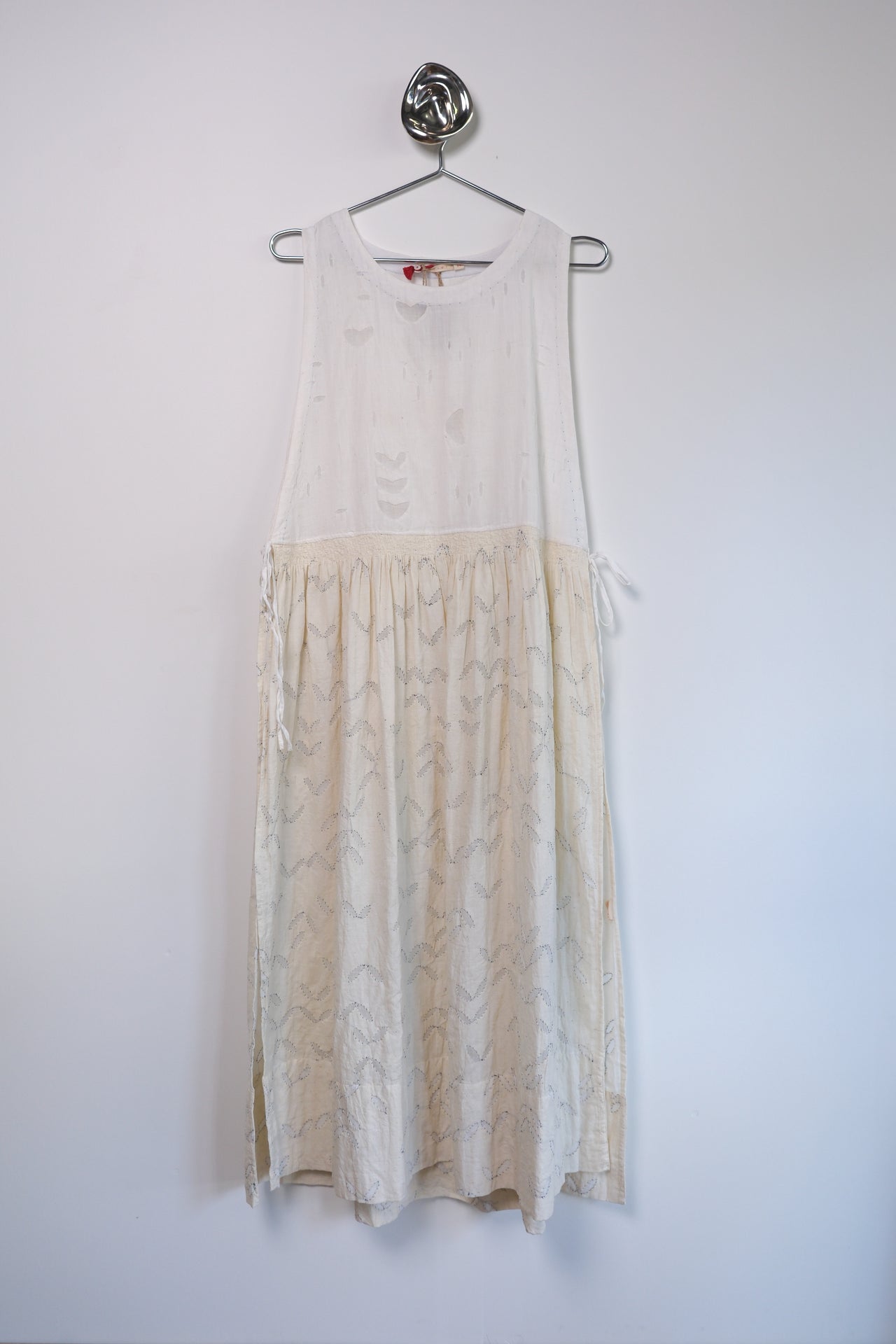 Cream Barmer appliqué Dress