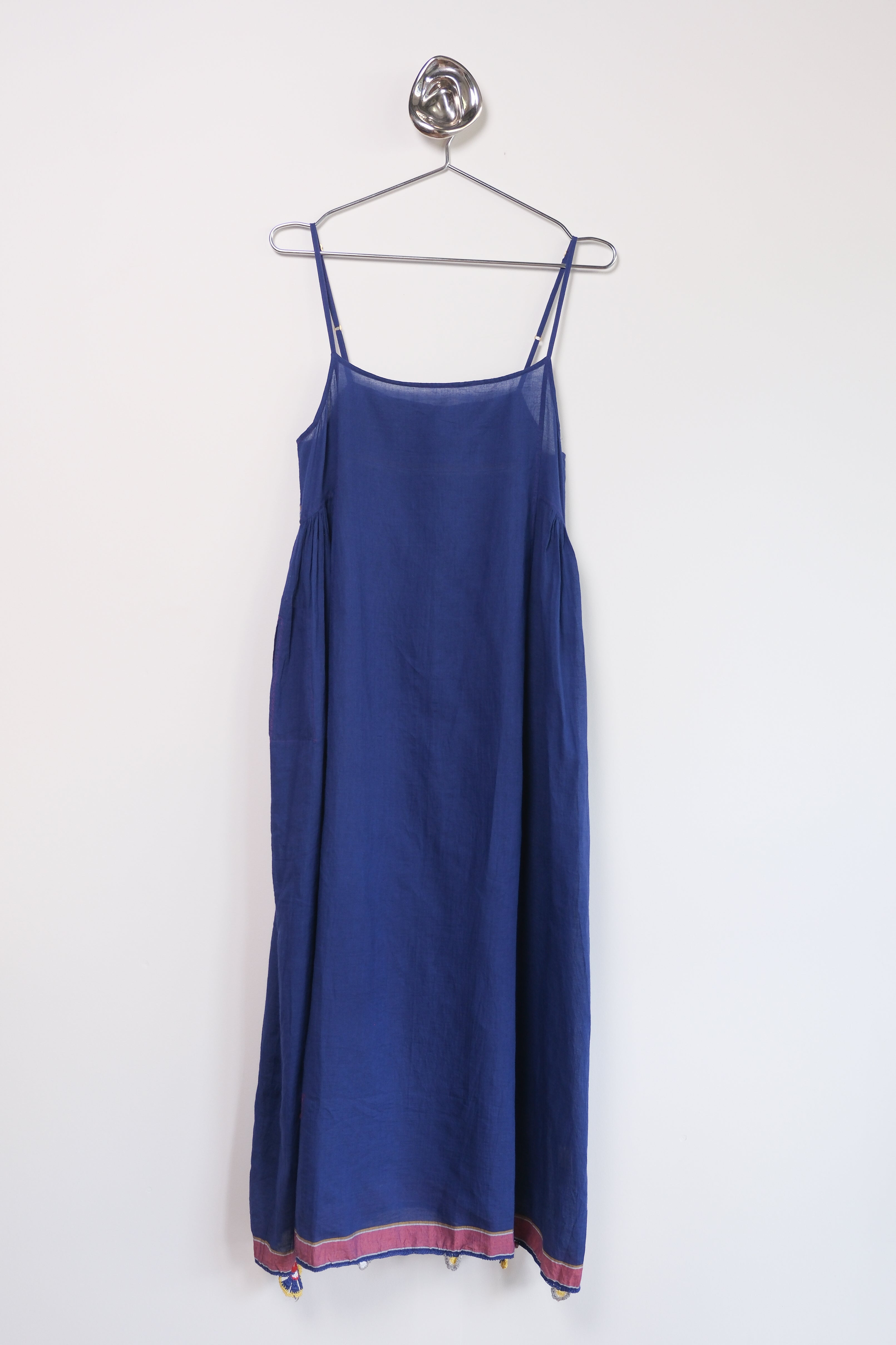 Blue slip dress