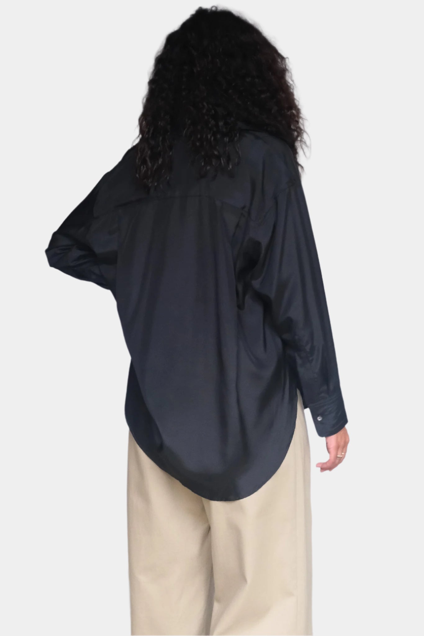 No. 19 Shirt - Black Silk