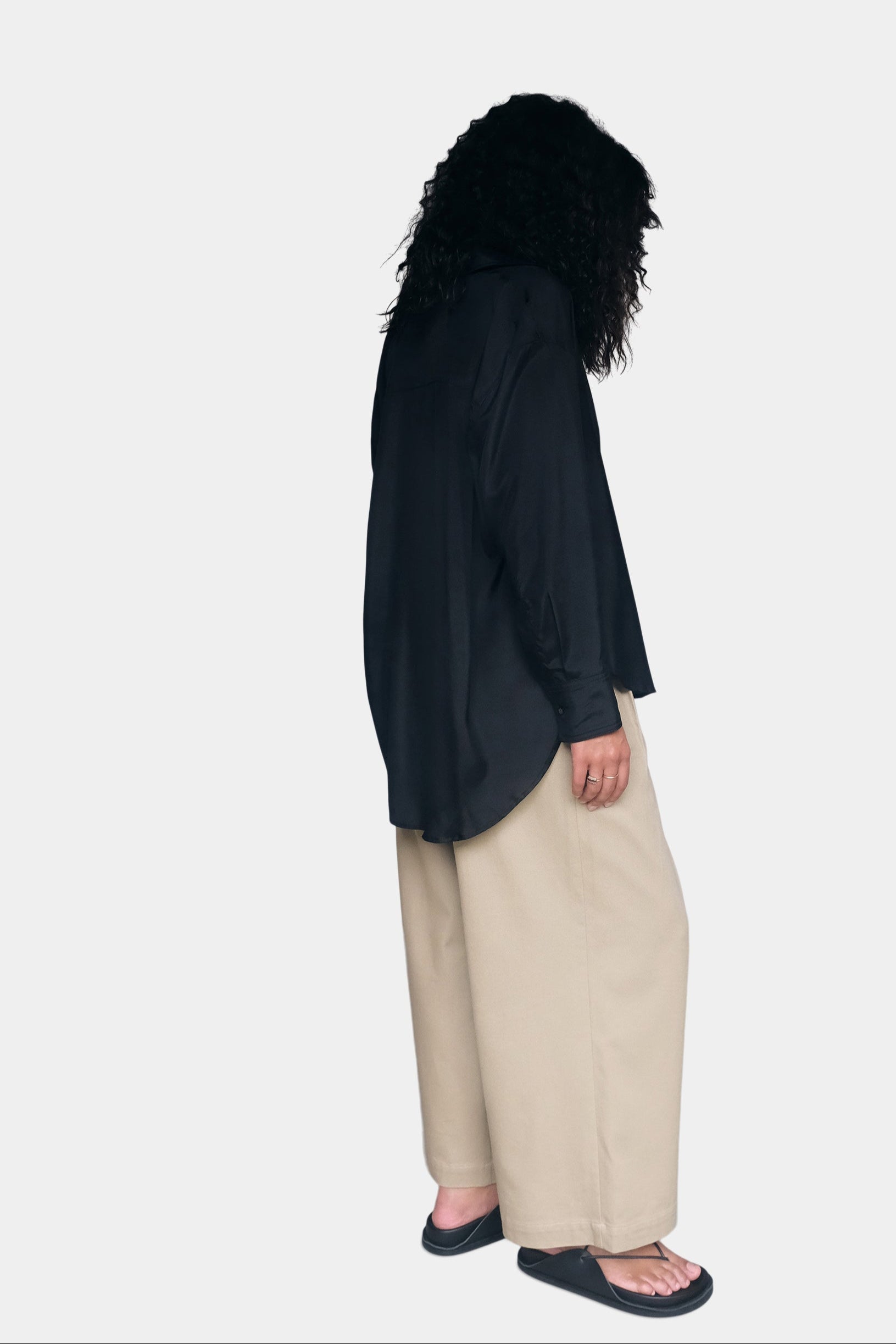 No. 19 Black silk shirt