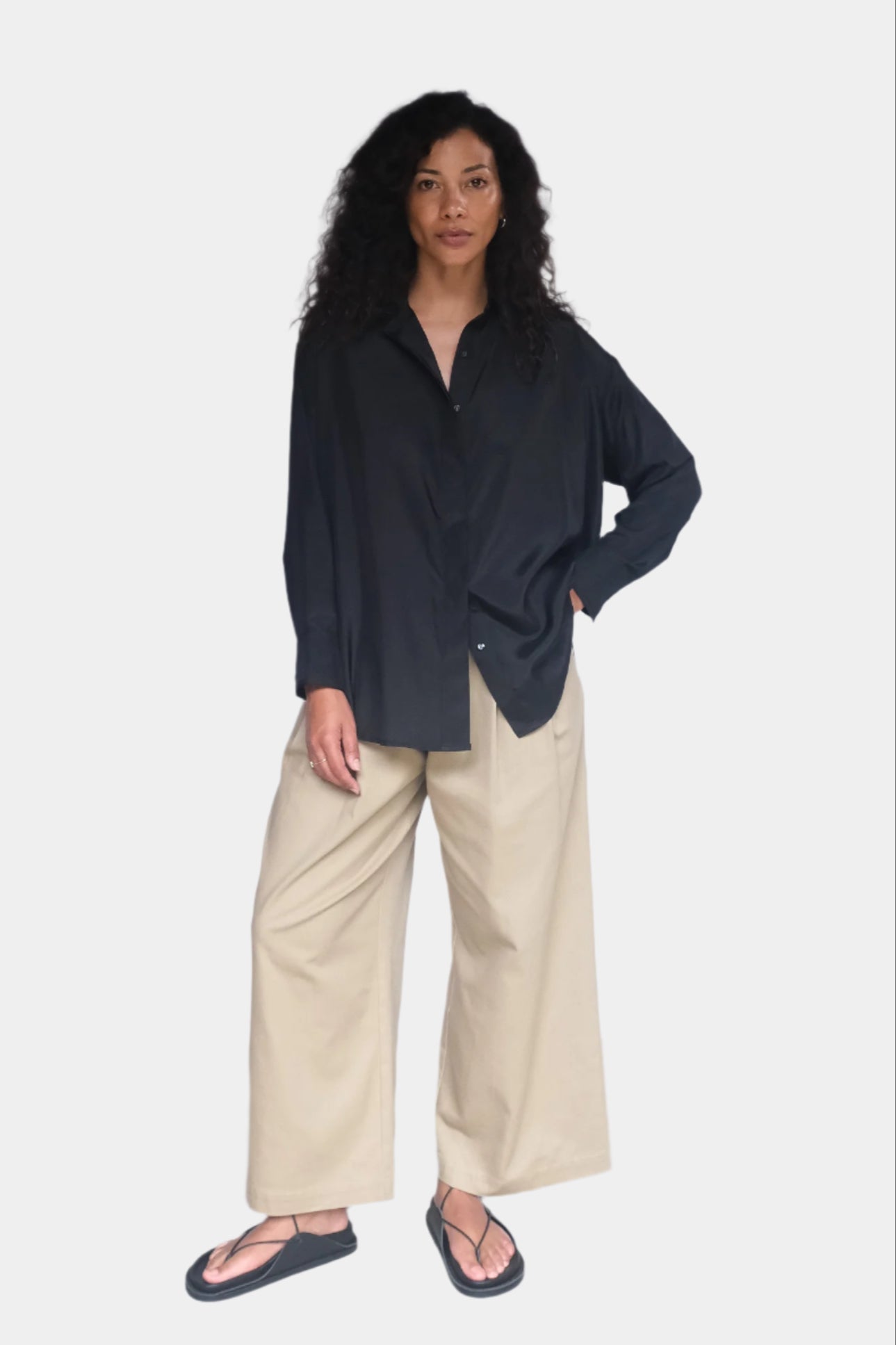 No. 19 shirt - black silk