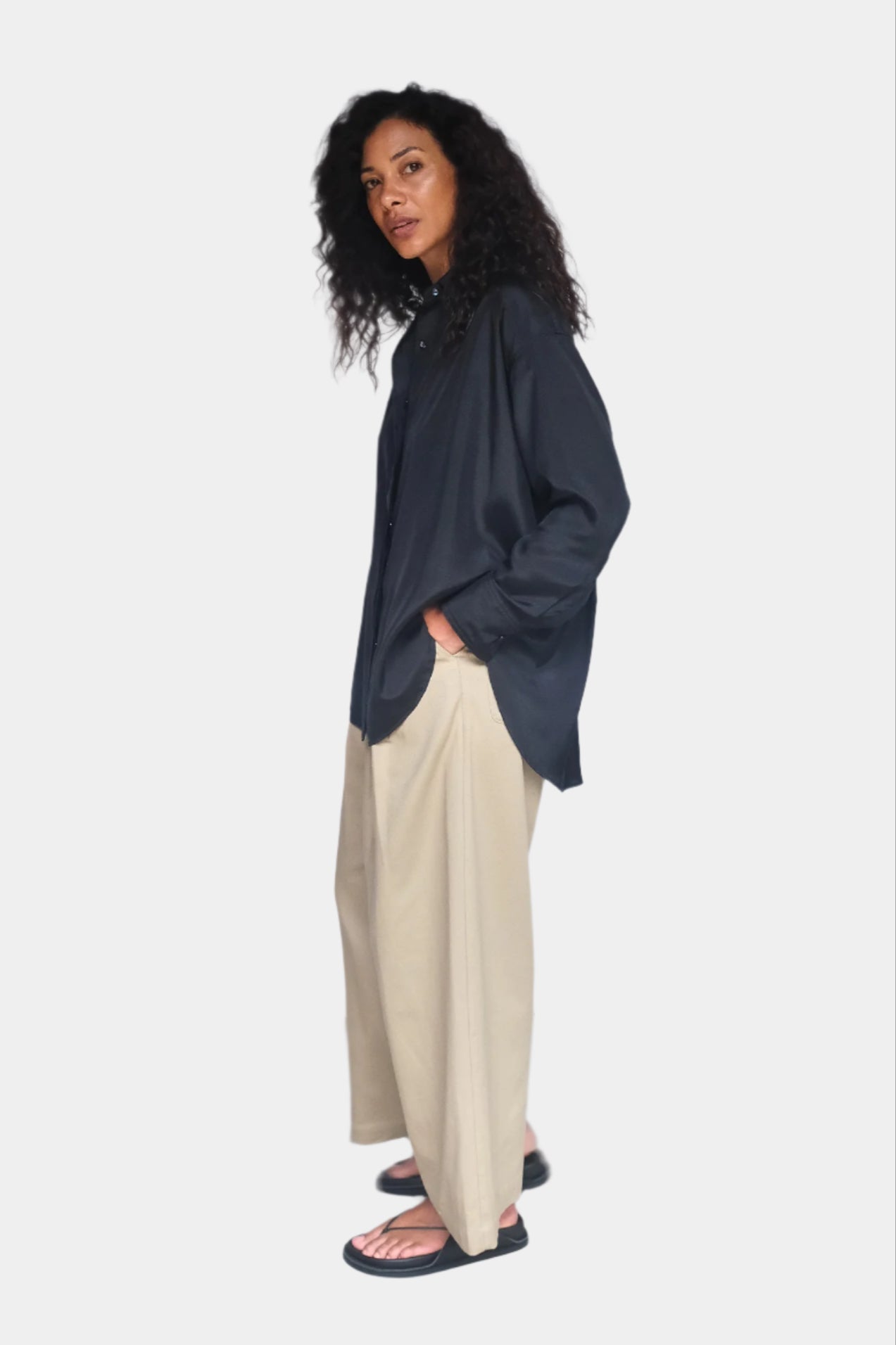 No.19 shirt - Black silk