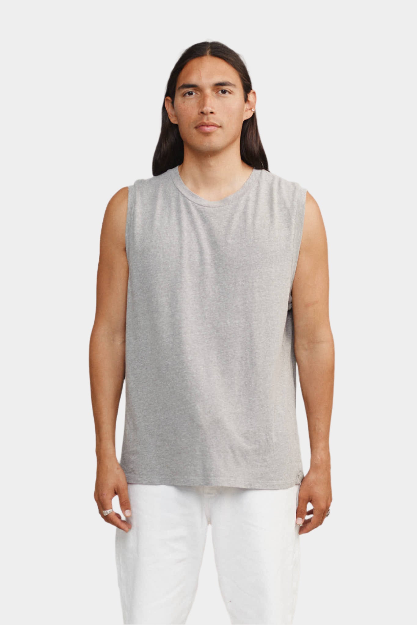 heathered Malibu muscle tee