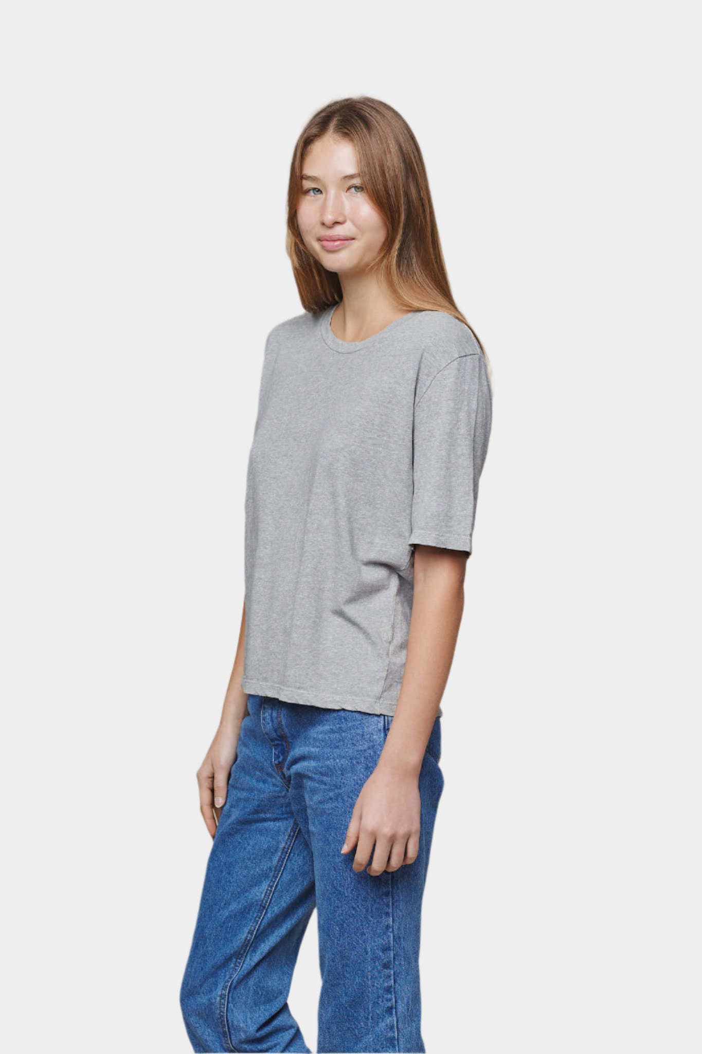 Heathered Silverlake Cropped tee