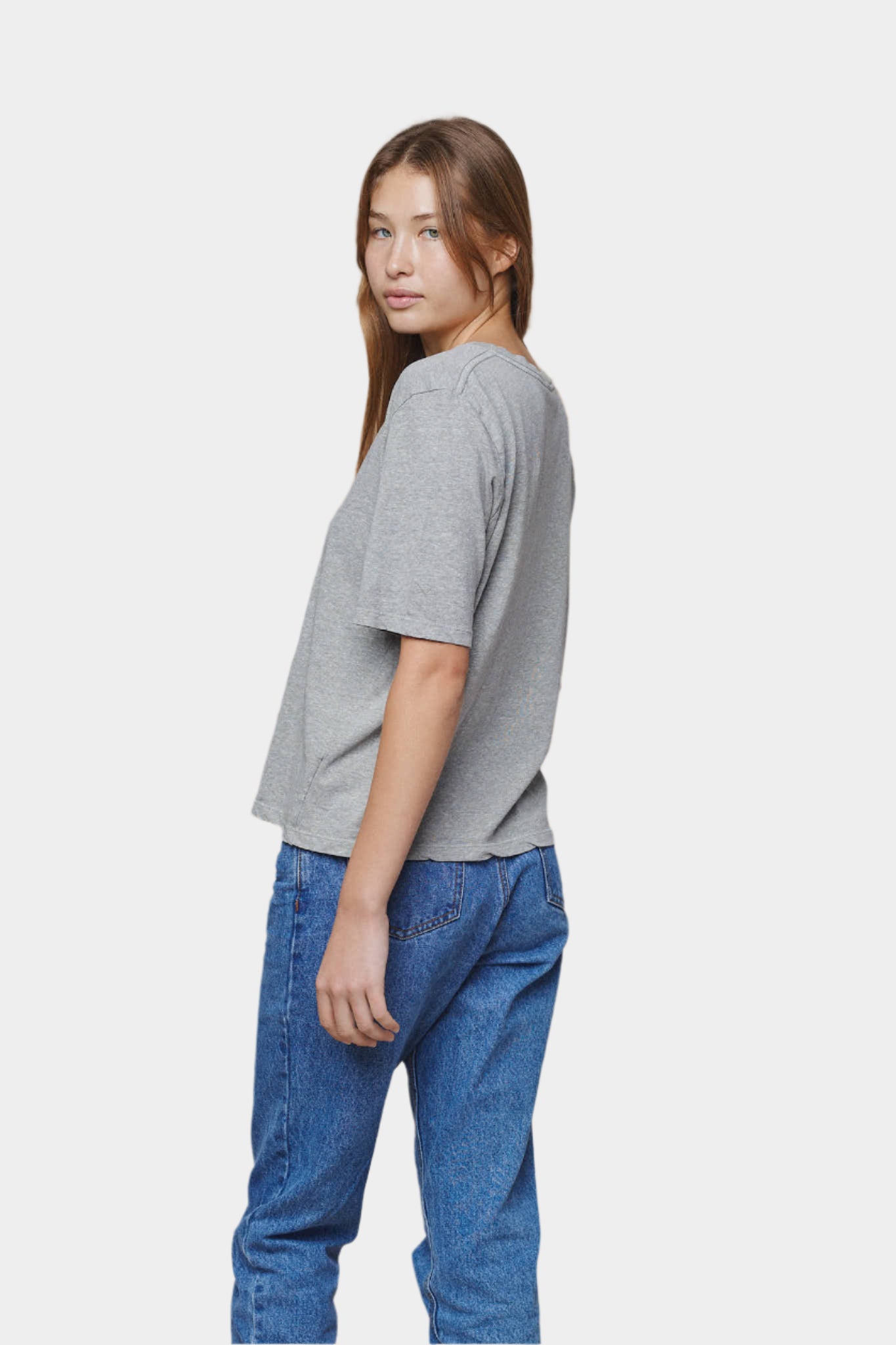 Heathered Silverlake Cropped tee