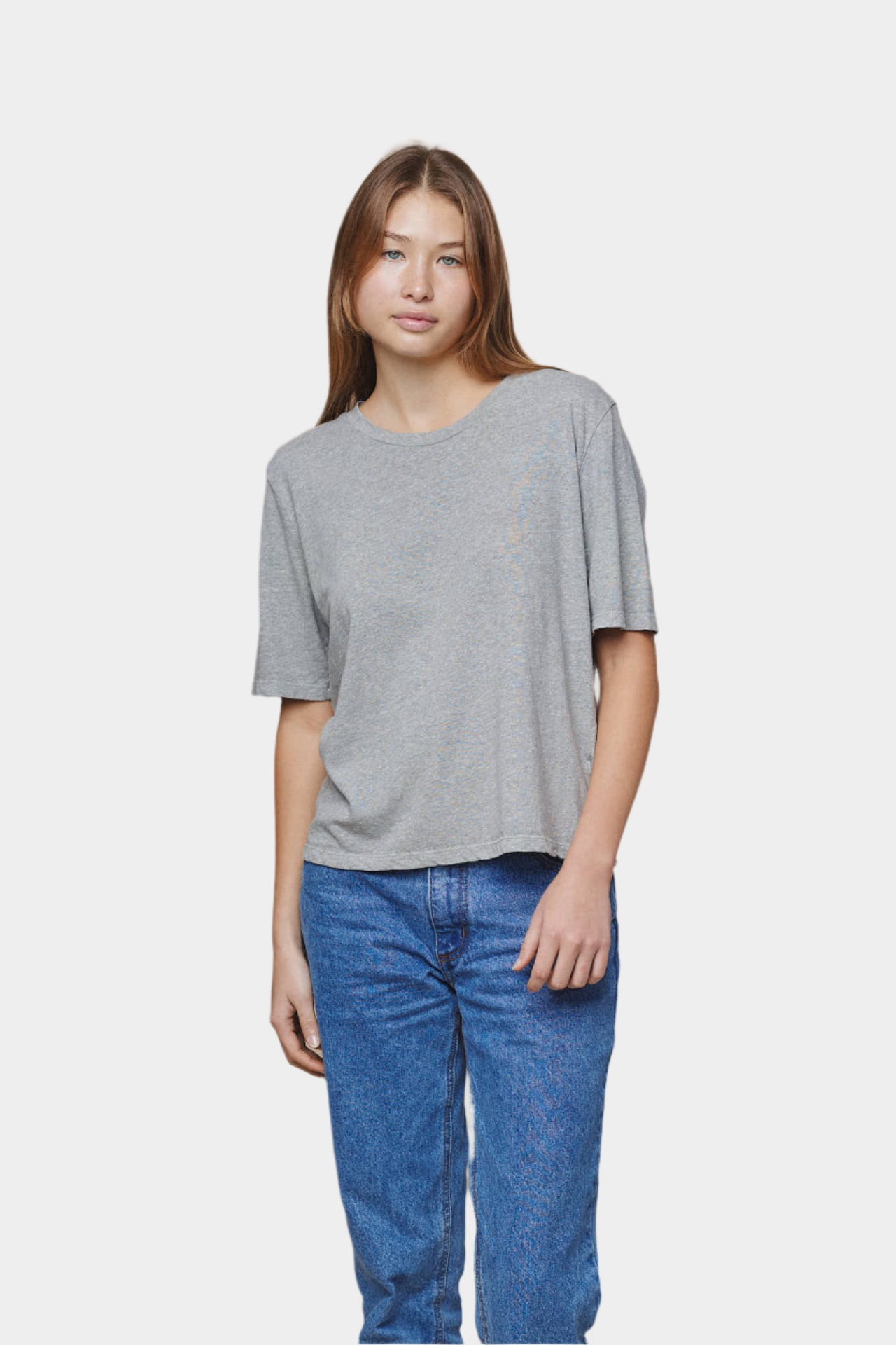 Heathered Silverlake Cropped tee