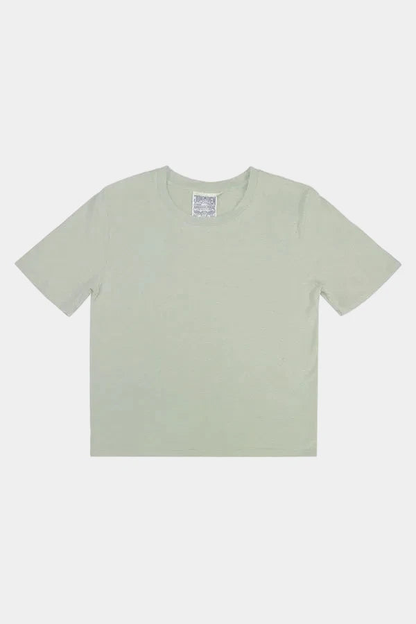 Light green t-shirt on a white background