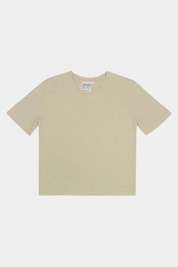 Beige t-shirt on a white background
