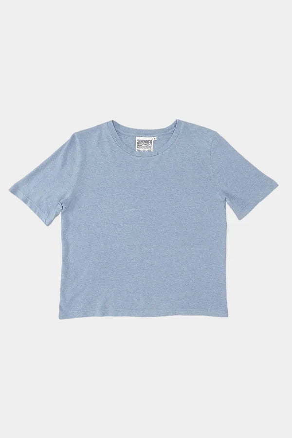 Light blue t-shirt on a white background
