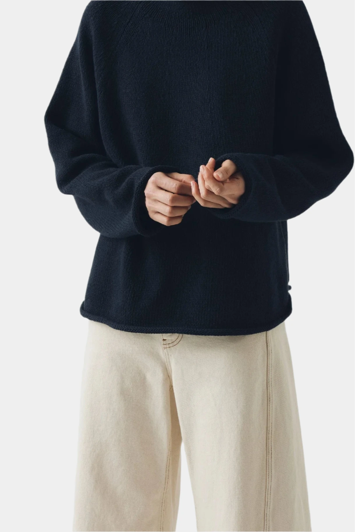 Organic Cotton Linen Easy Sweater