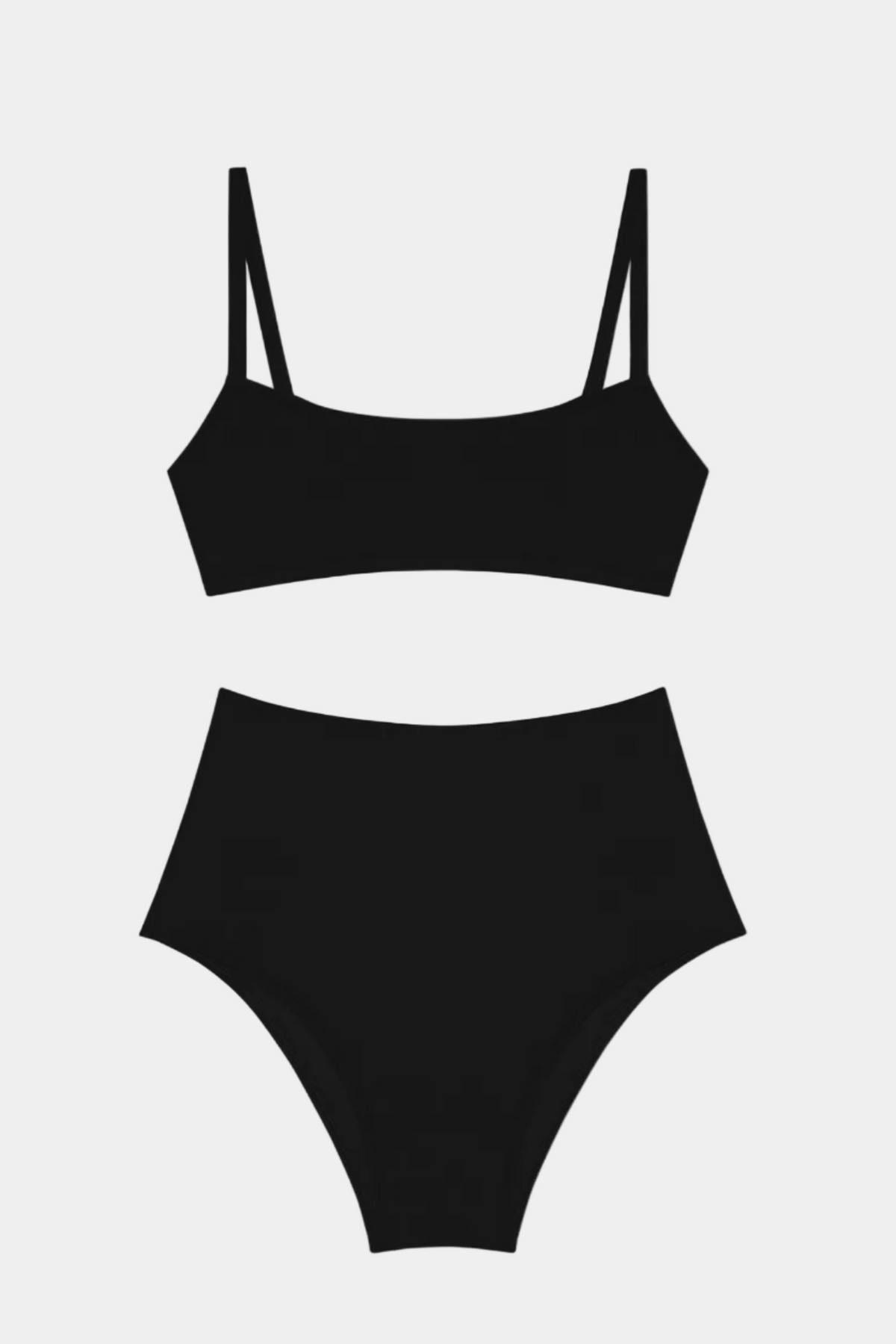 Flay Lay image of Lido Undici Bikini in black - East Coast General