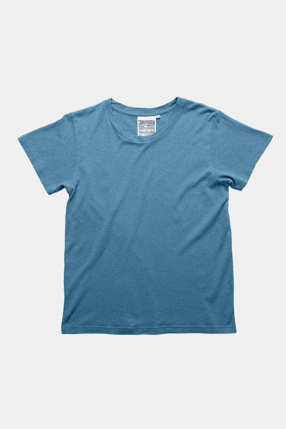 Blue t-shirt on a white background