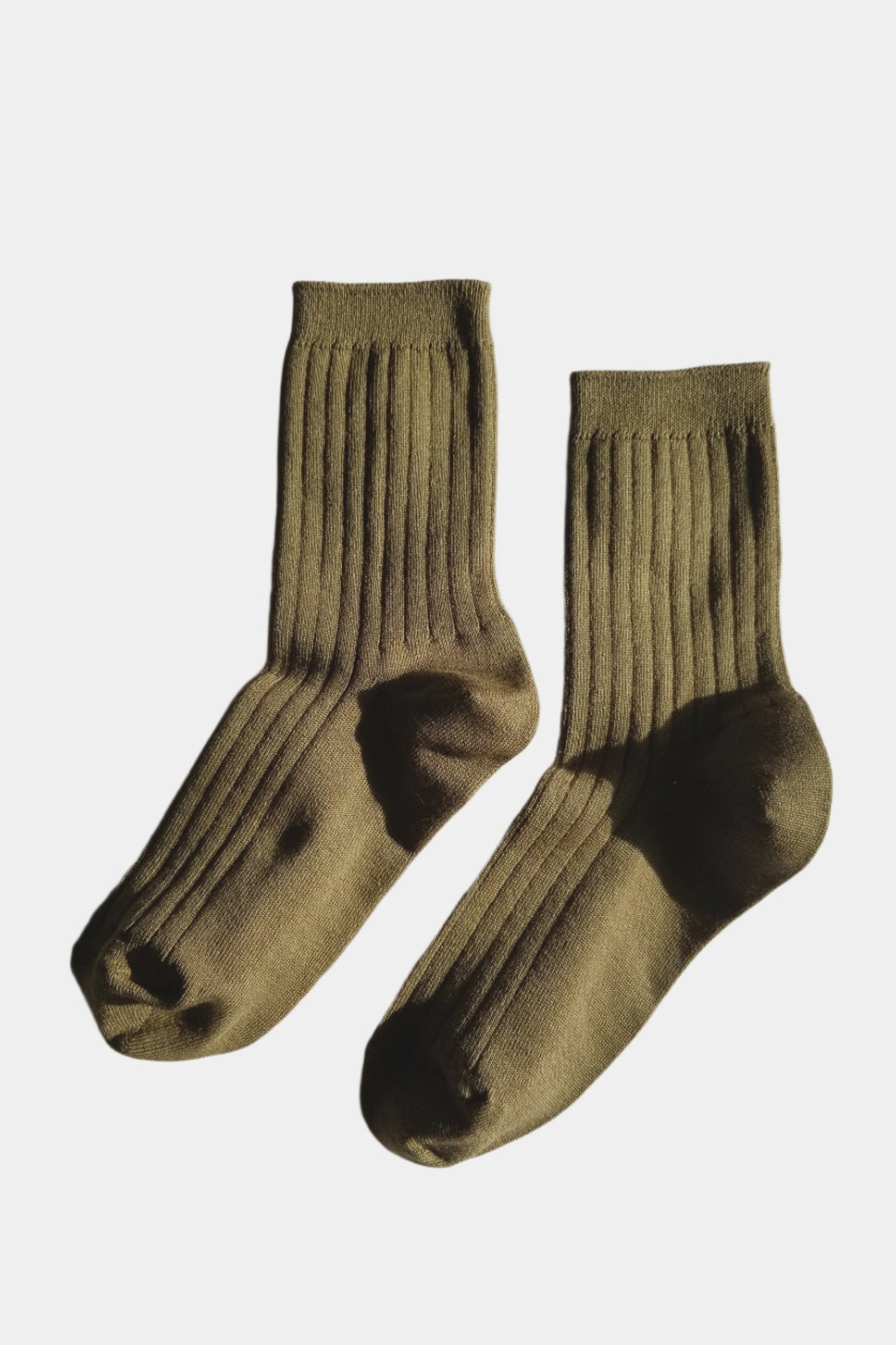 Her socks in pesto