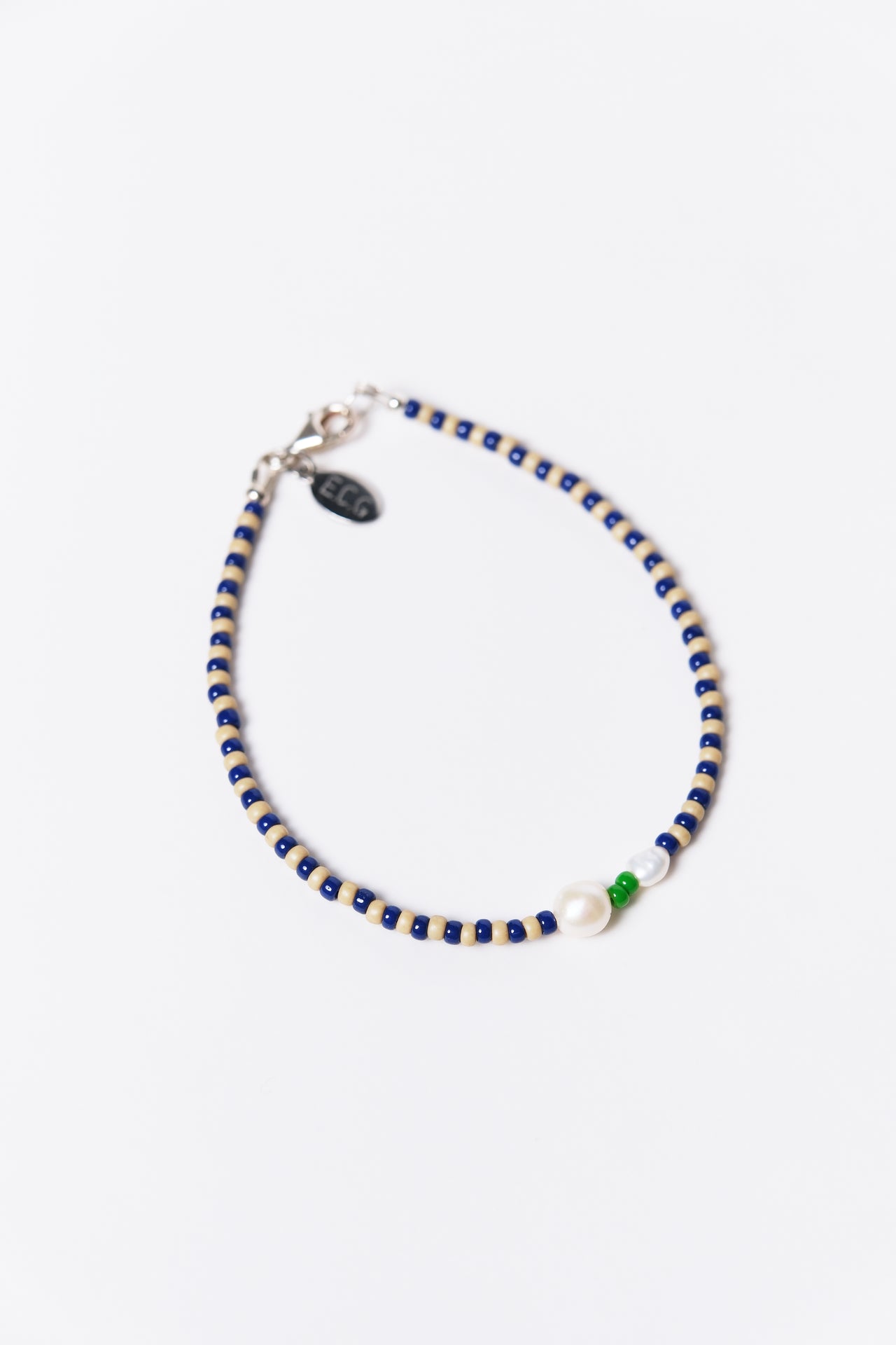 No. 12 Bracelet - Navy/sand