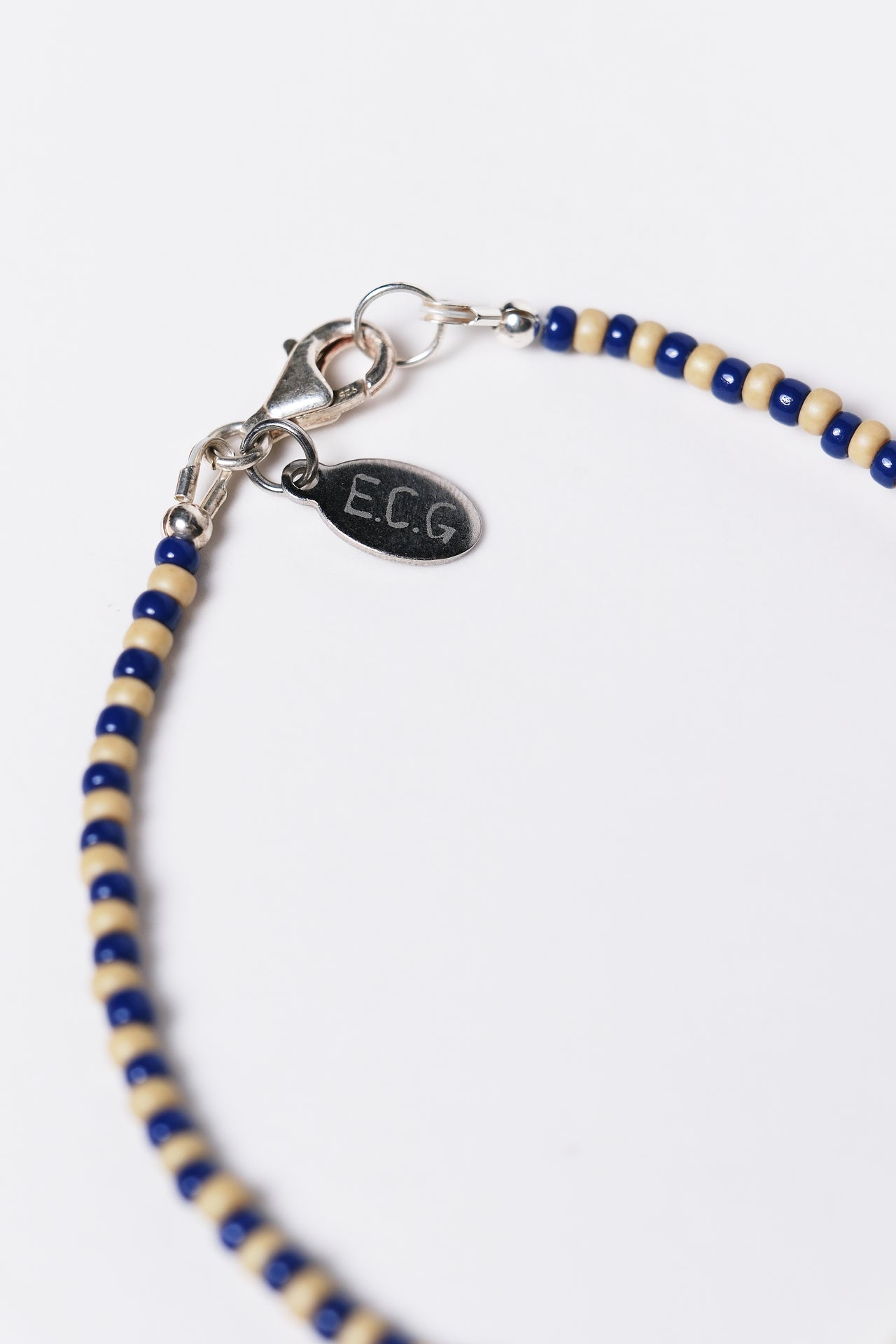 No. 12 Bracelet - Navy/sand