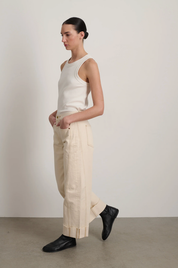 Relaxed Lasso Cuffed - Clair Rinse