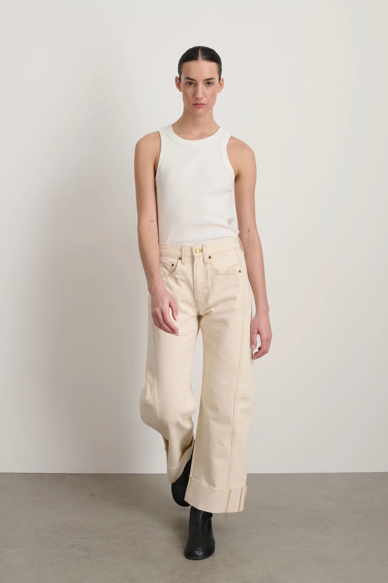 Relaxed Lasso Cuffed - Clair Rinse