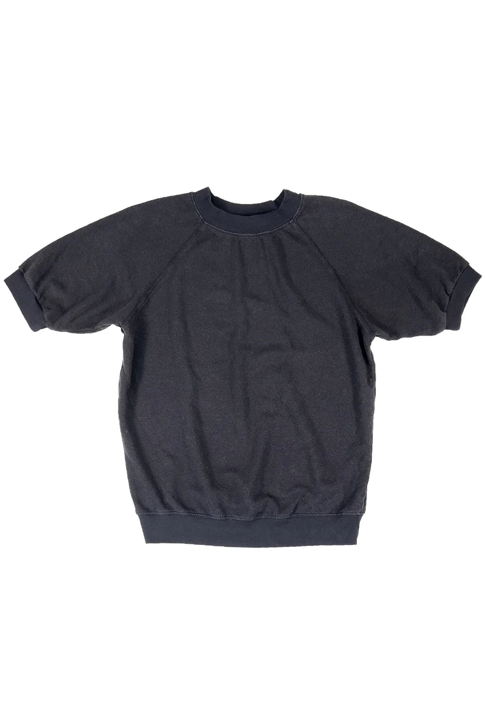 SHORT SLEEVE RAGLAN SWEATSHIRT - Black