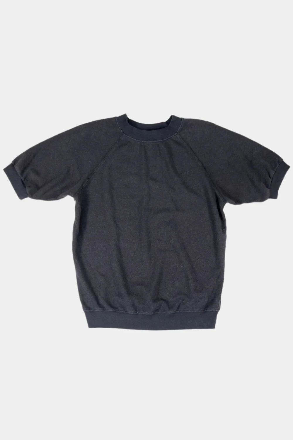 SHORT SLEEVE RAGLAN SWEATSHIRT - Black