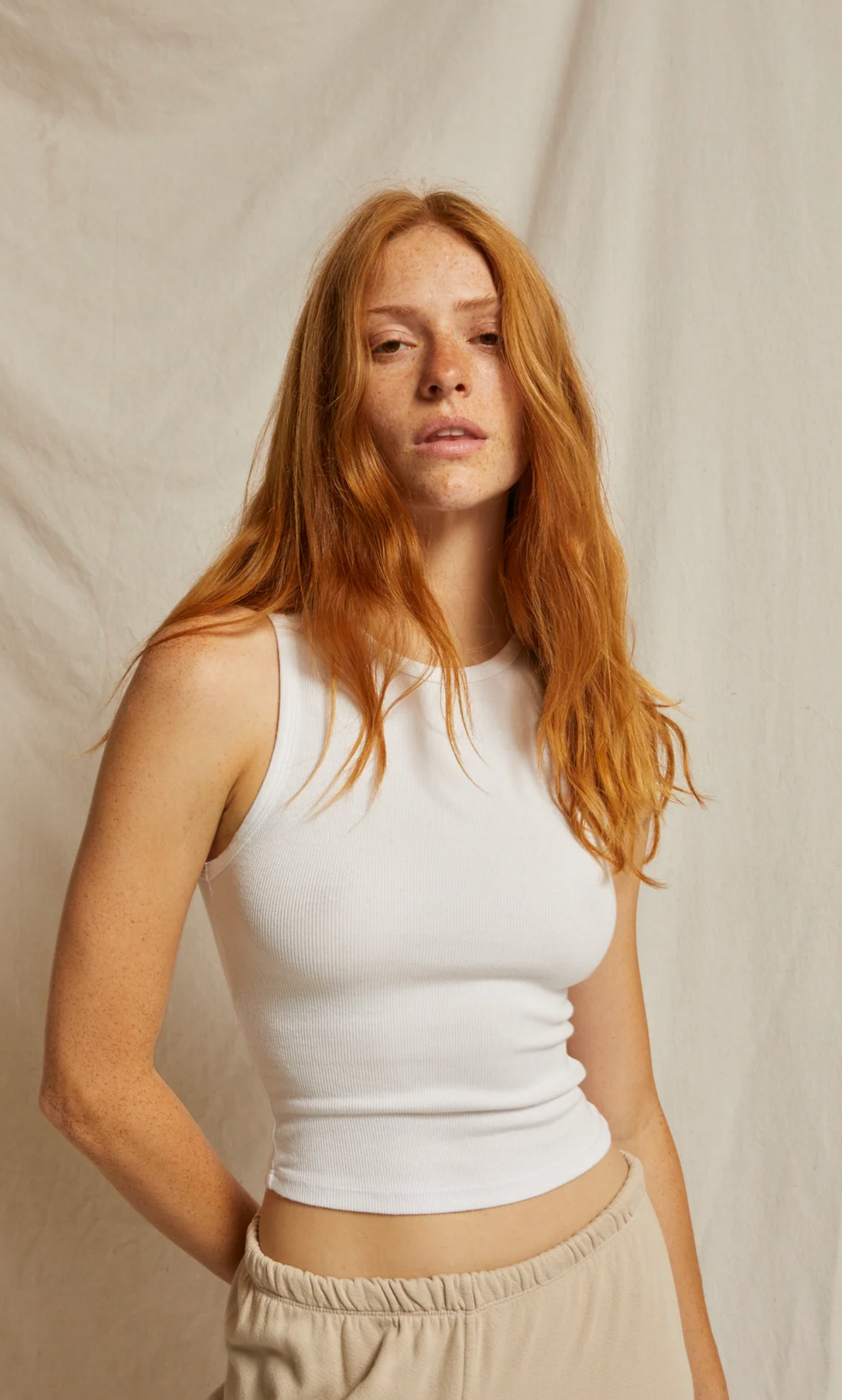 Gigi ribbed tank