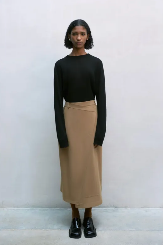 TAILORING SKIRT Camel
