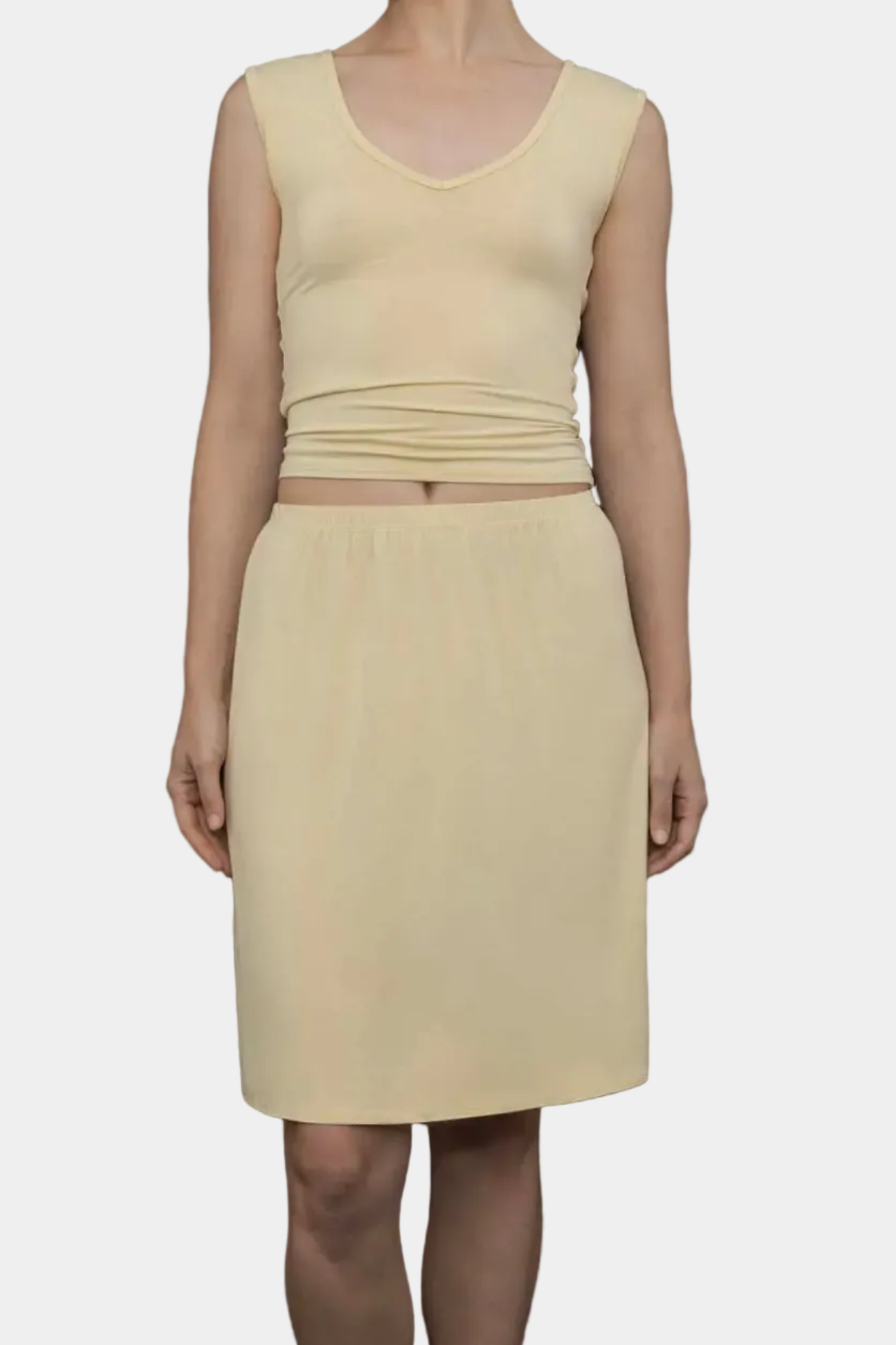 KYE Intimates Recline Skirt in Limoncello bamboo jersey - East Coast General