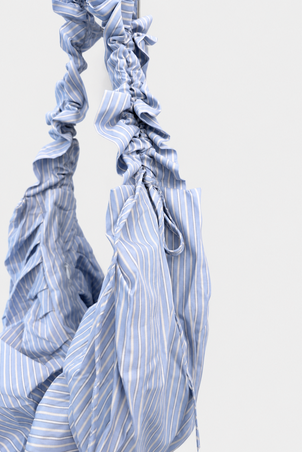 Ruched stripe bag with adjustable straps - East Coast General 