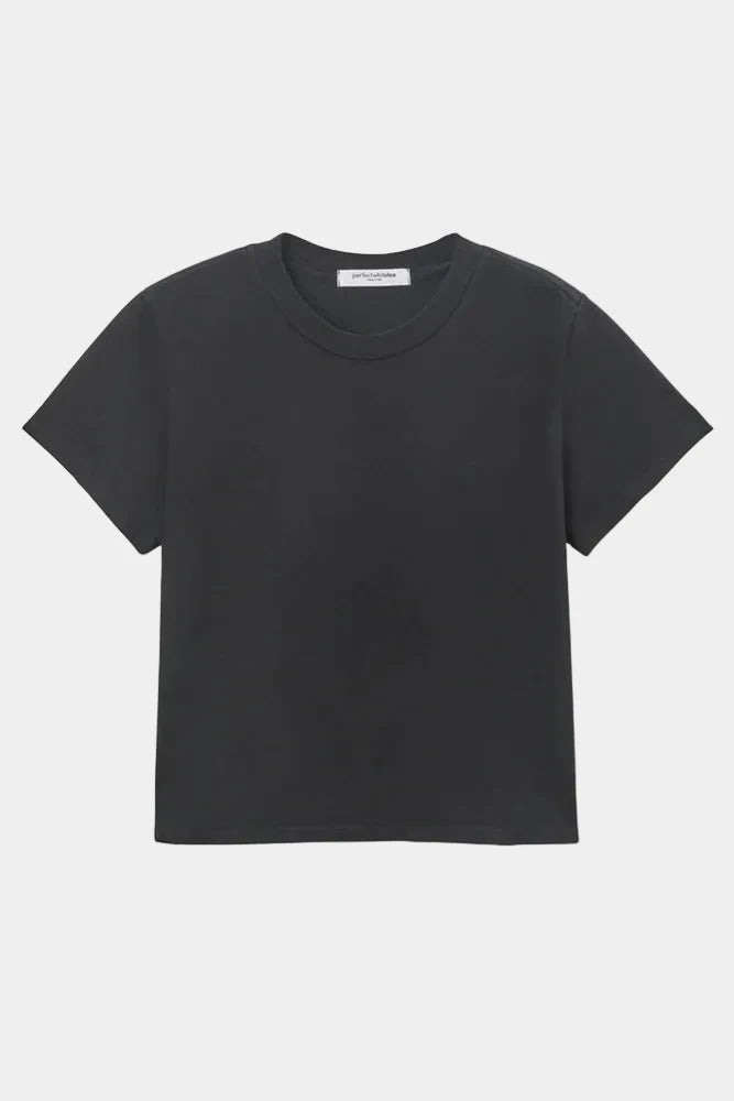 perfectwhitetee Springsteen Tee in True Black flat lay - East Coast General