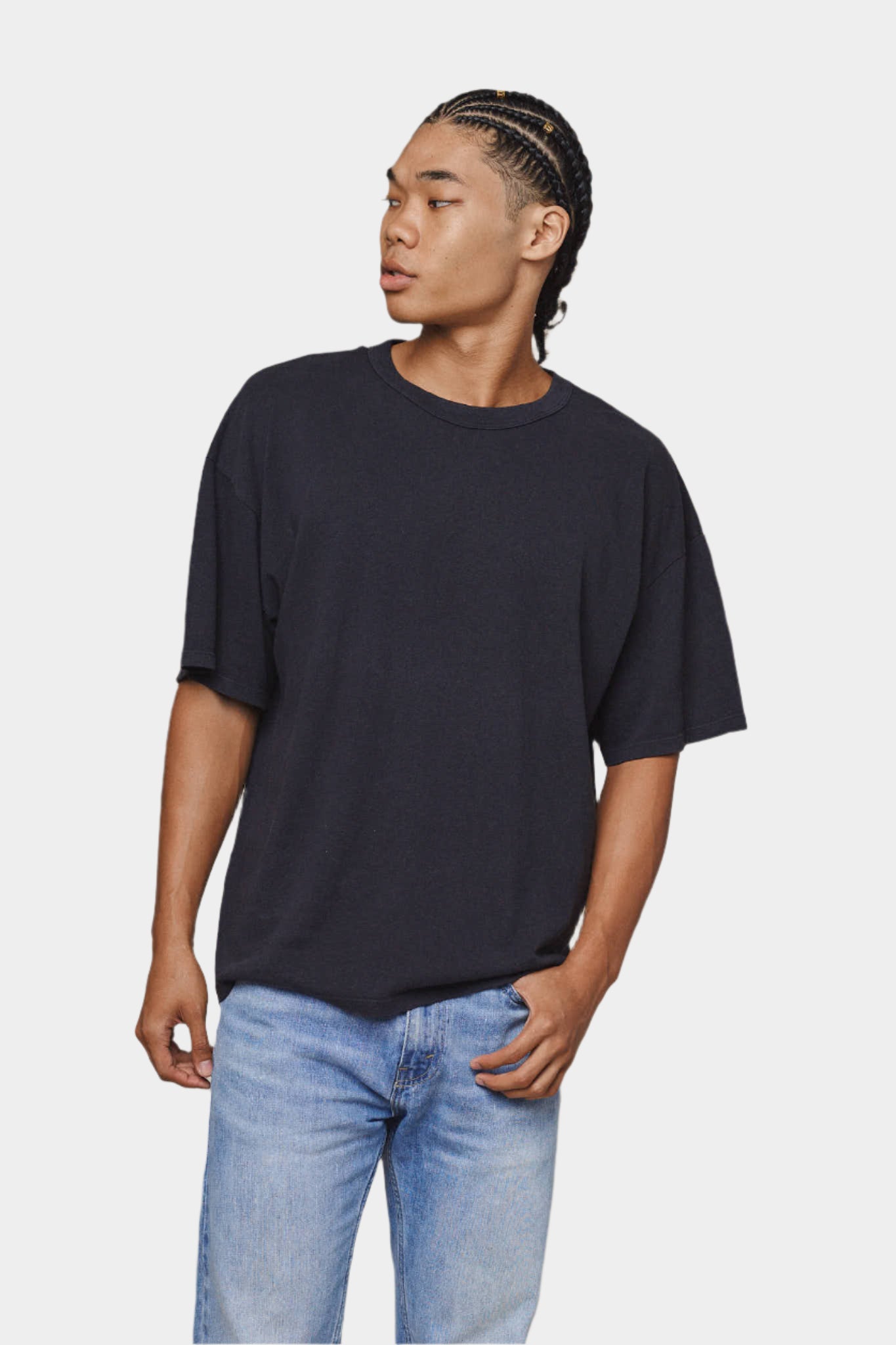 vernon oversised tee - black