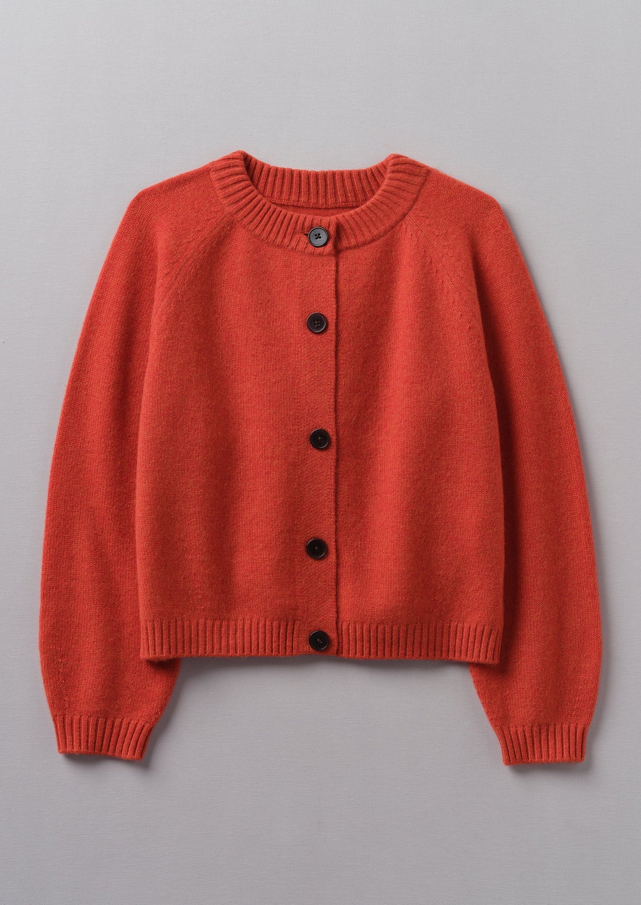 Wool Cashmere Raglan Cardigan