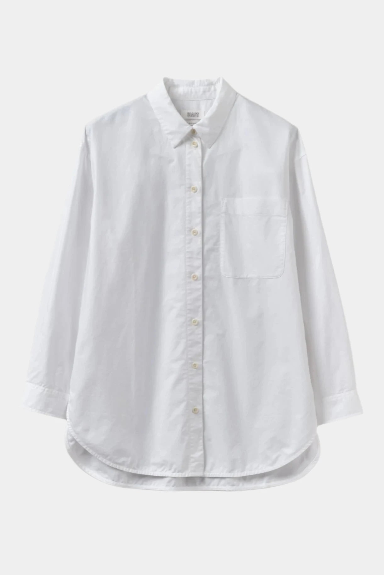 cotton Oxford oversized long shirt