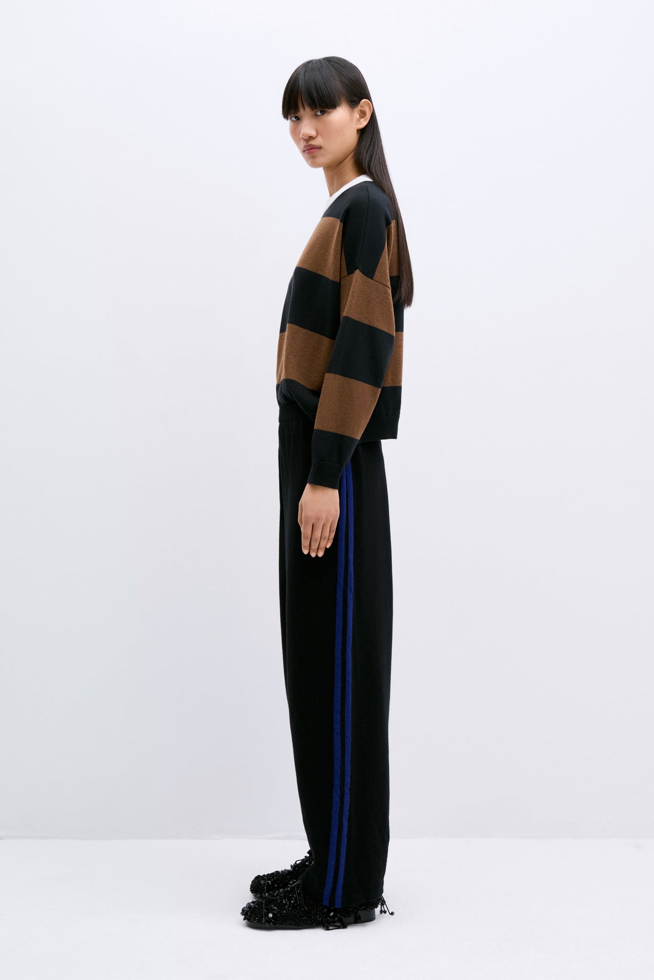 Merino Wool Pants Black