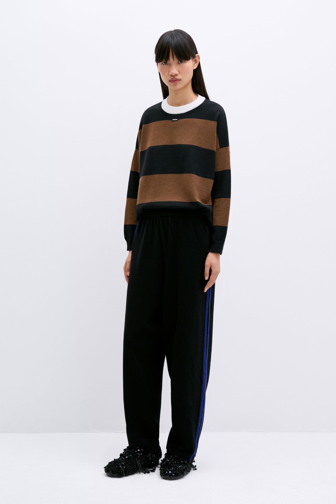 Merino Wool Pants Black