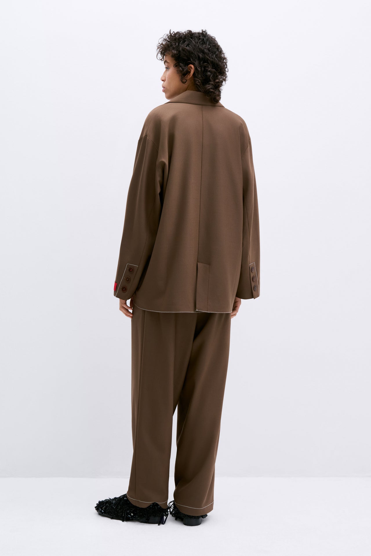Tailoring Stitch Blazer Otter