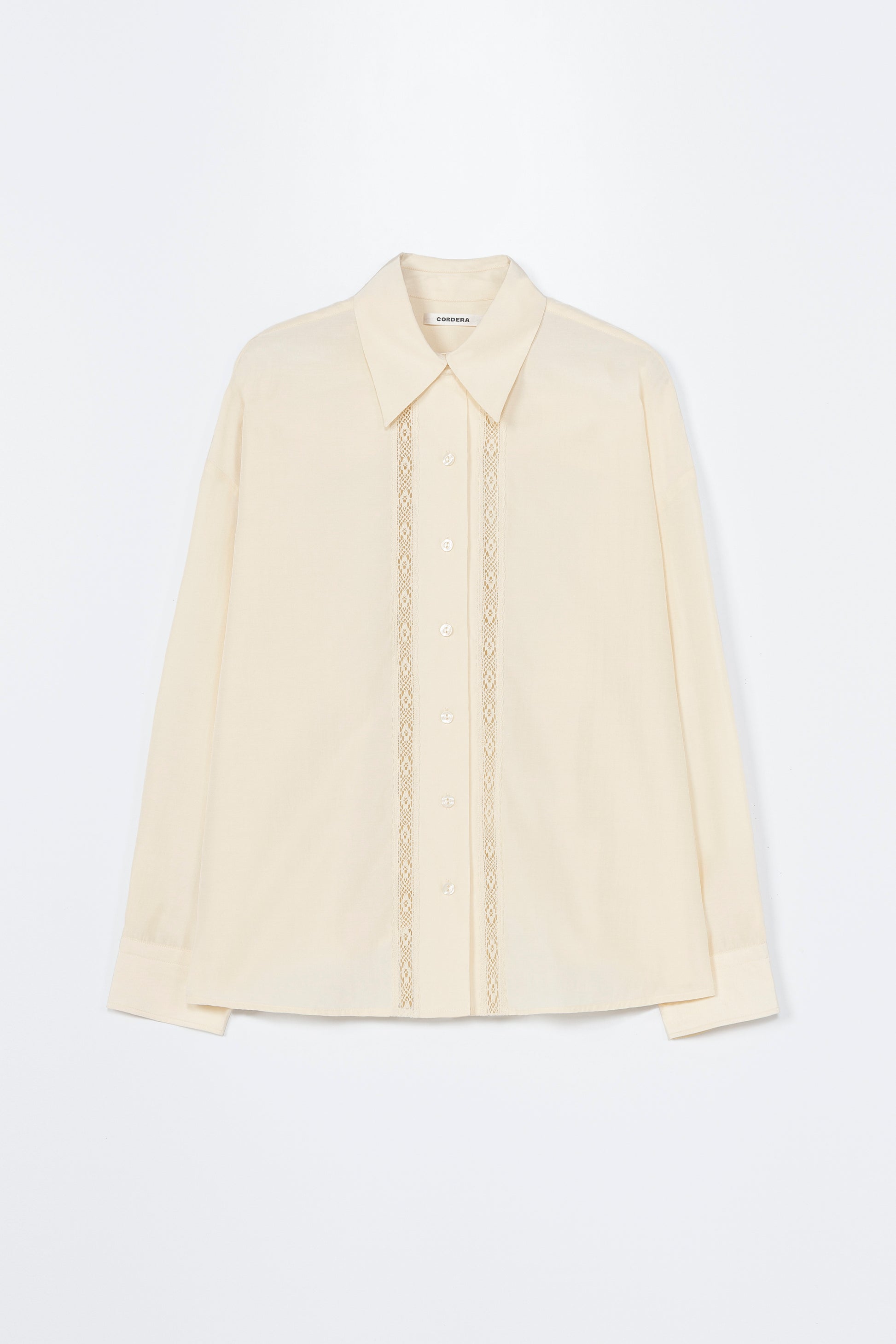 Beige shirt on a white background