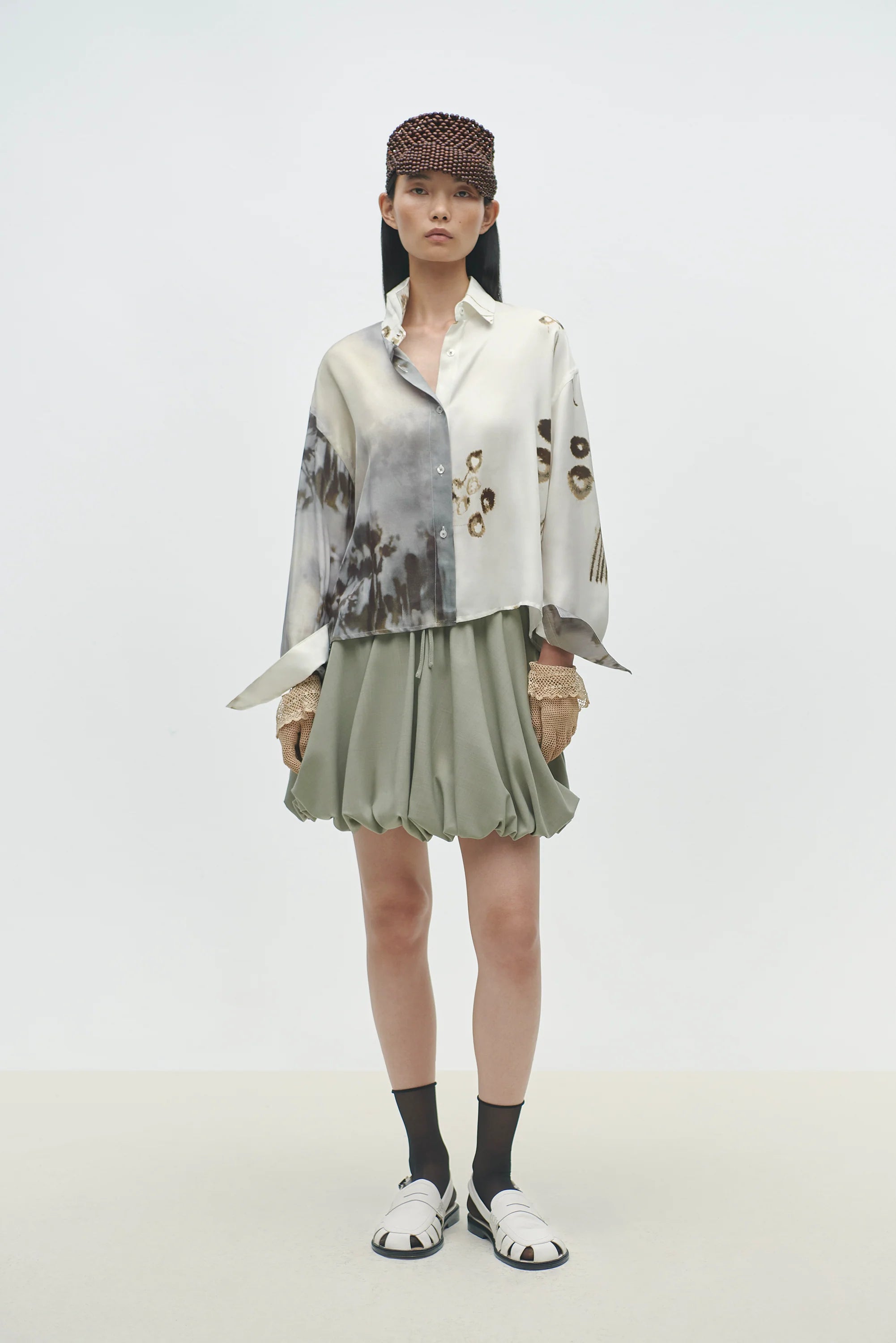 PRINTED CLASSIC SHIRT BICOLOR