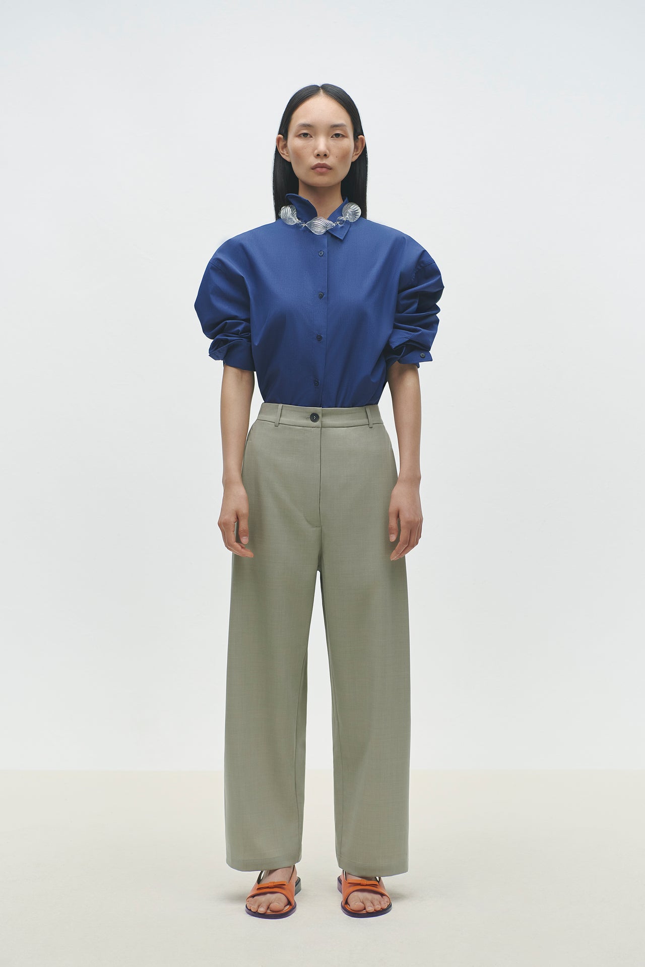 WIDE LEG PANTS SALVIA