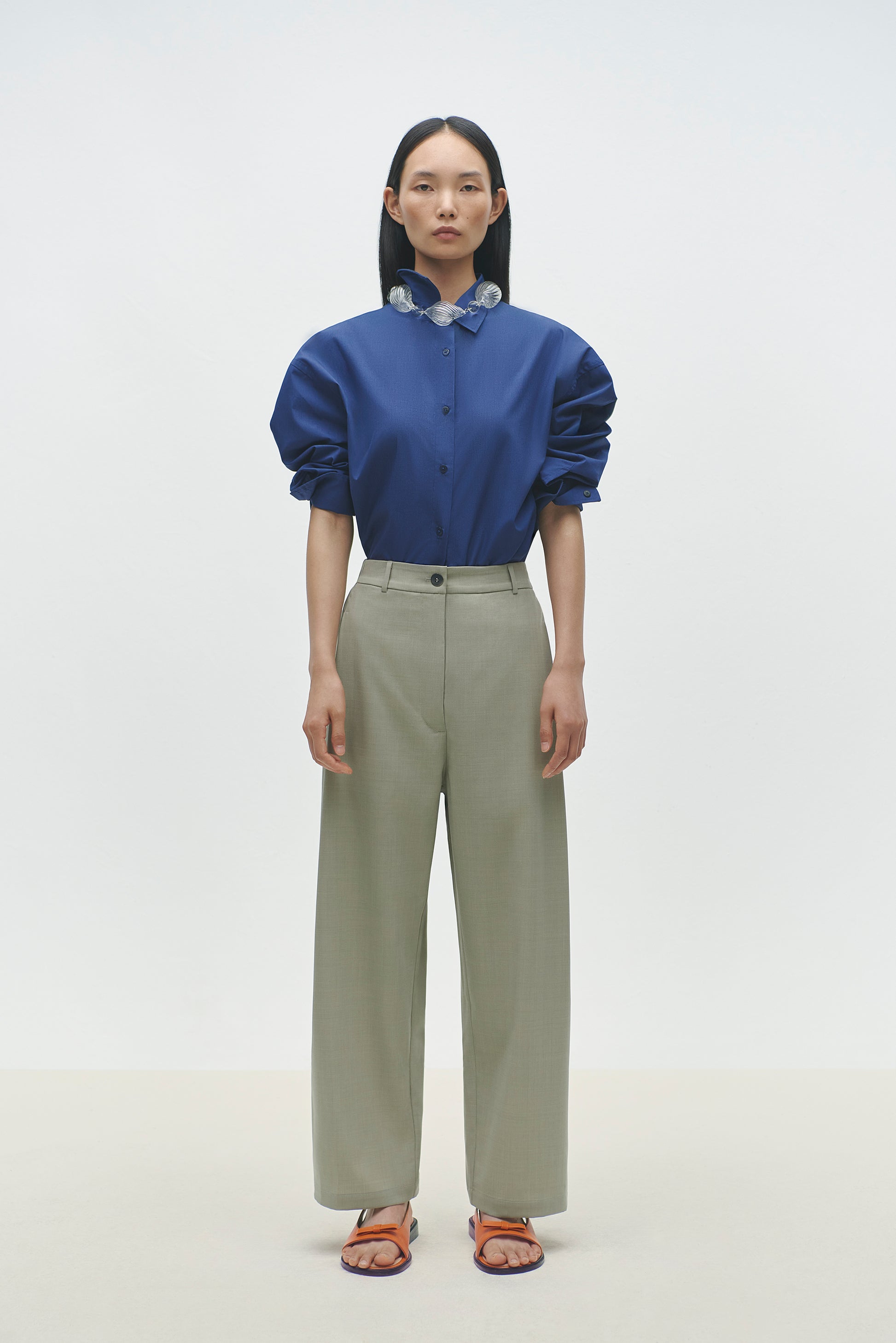 WIDE LEG PANTS SALVIA