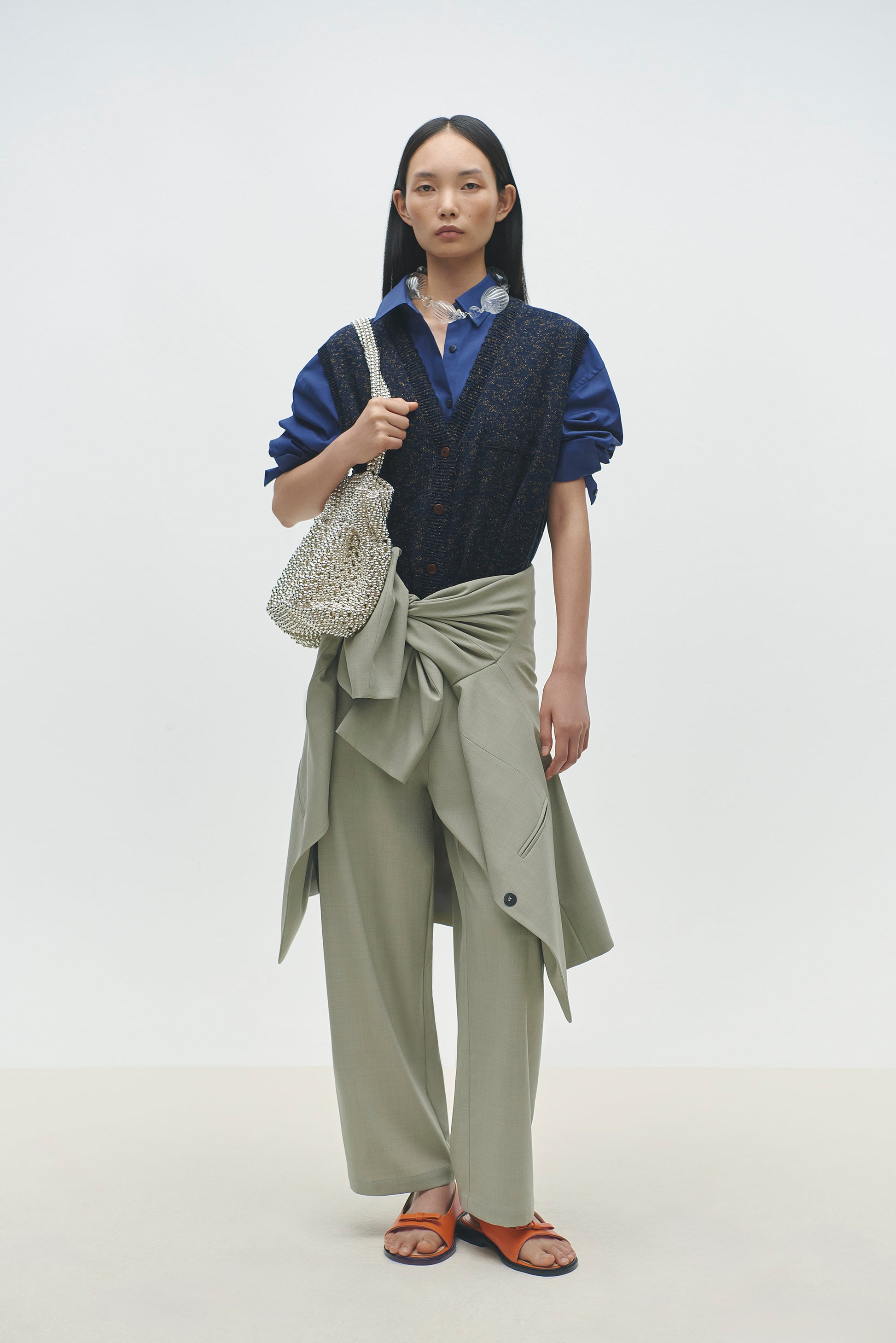 WIDE LEG PANTS SALVIA